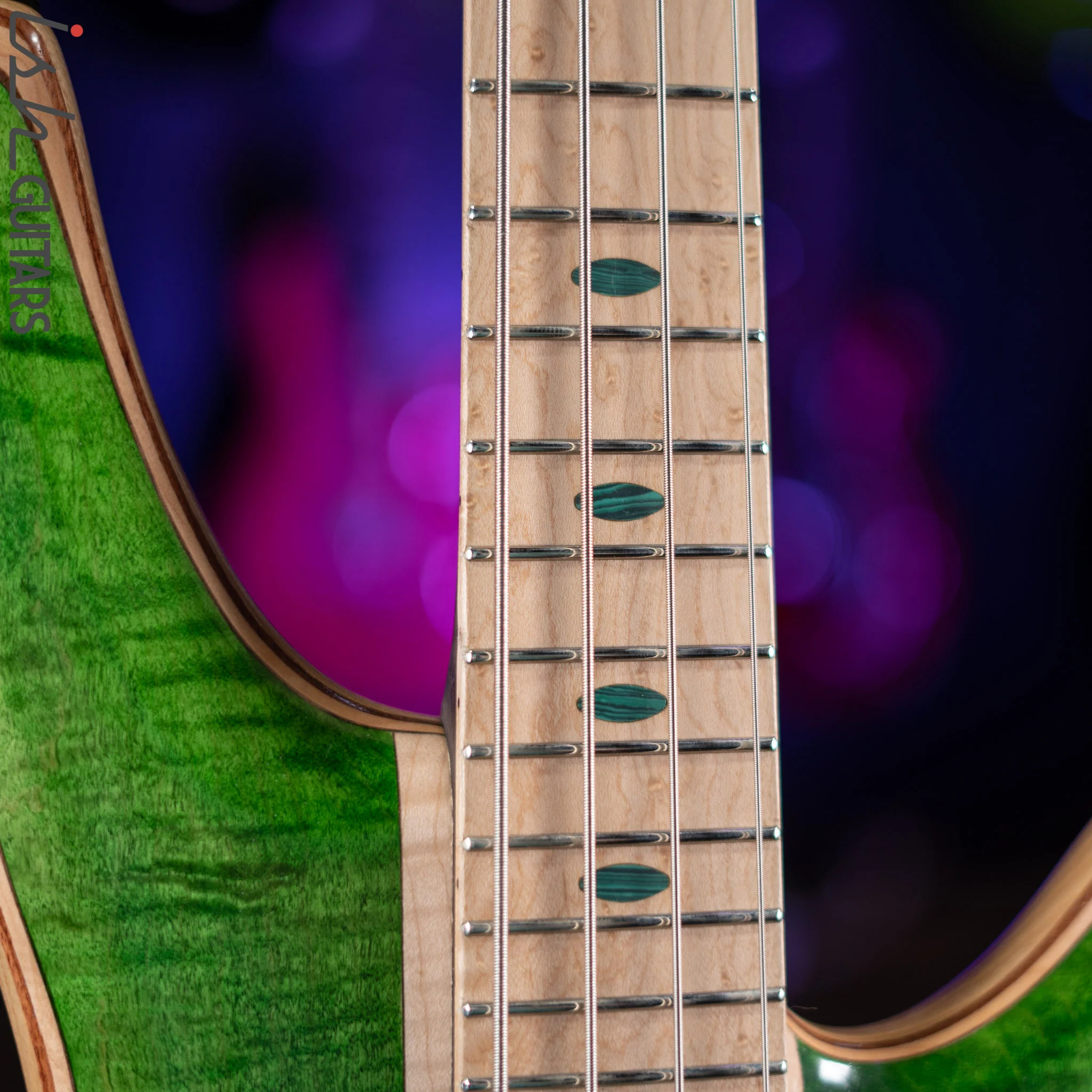 Ibanez Premium SR4FMDX 4-String Bass Emerald Green Low Gloss Demo - Image 4