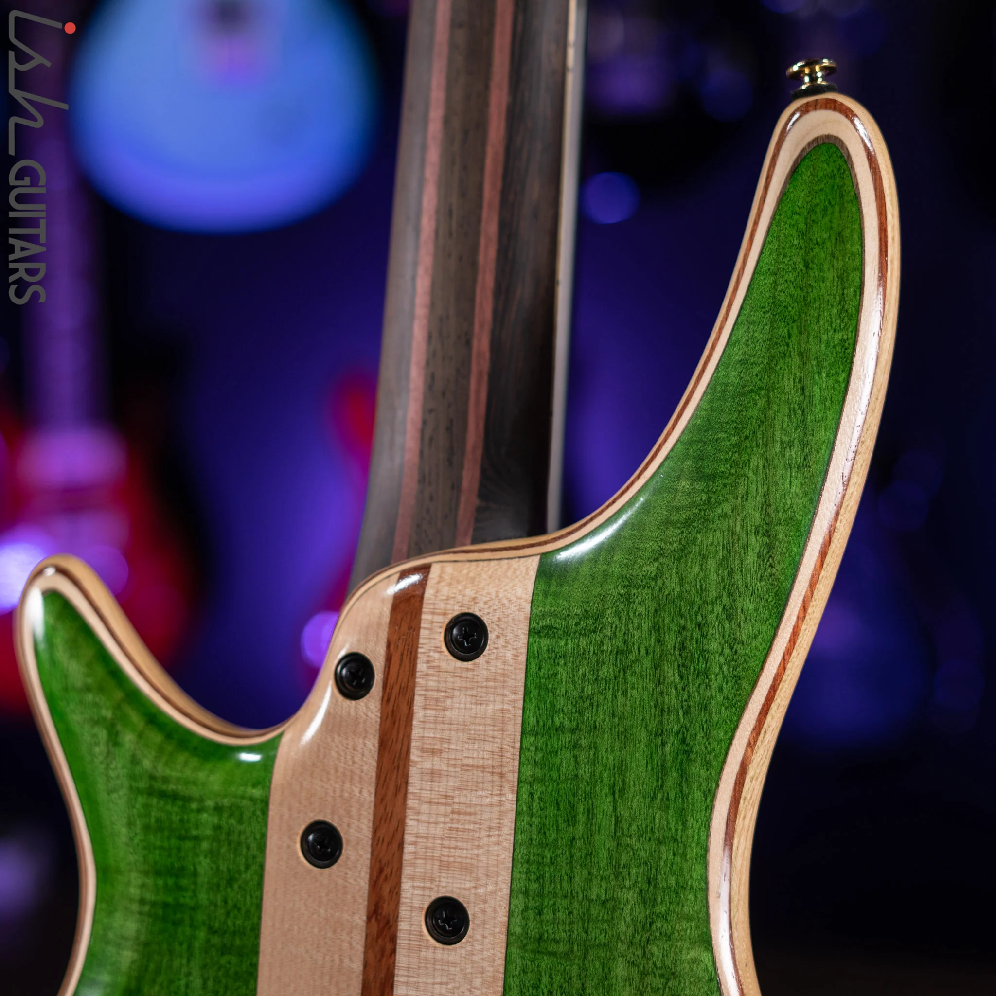 Ibanez Premium SR4FMDX 4-String Bass Emerald Green Low Gloss Demo - Image 9
