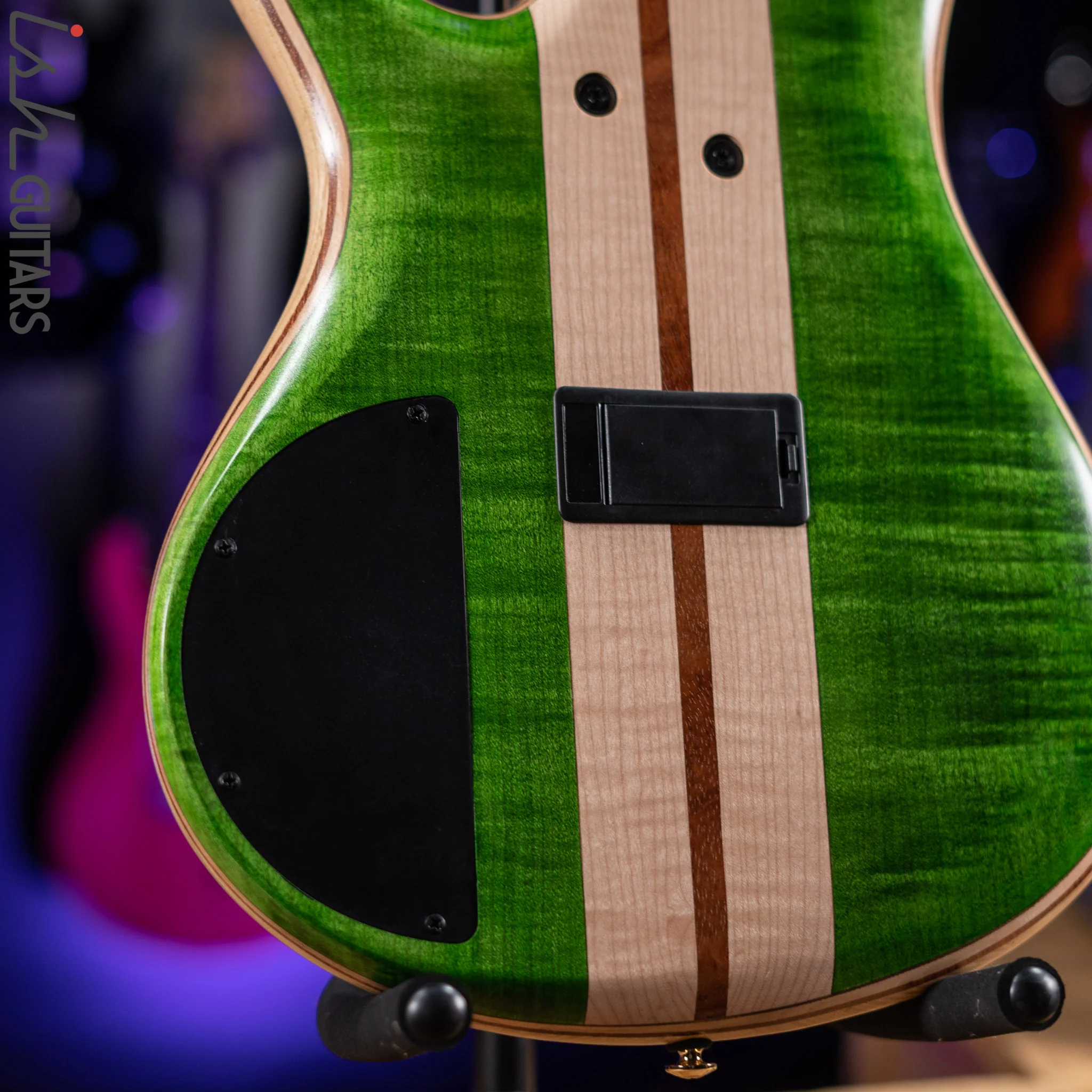 Ibanez Premium SR5FMDX Bass Emerald Green Low Gloss Demo - Image 10