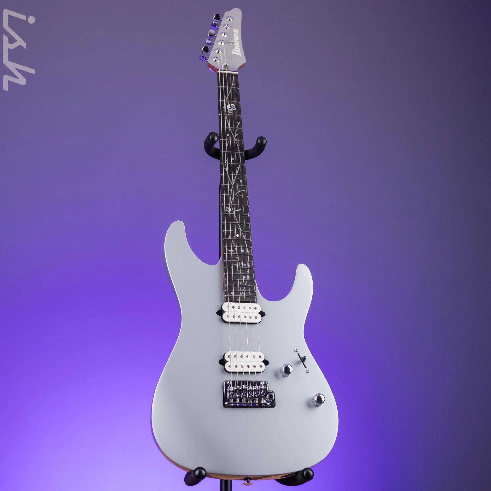 Ibanez Premium TOD10 Tim Henson Signature Electric Guitar Classic Silver Demo - Image 2
