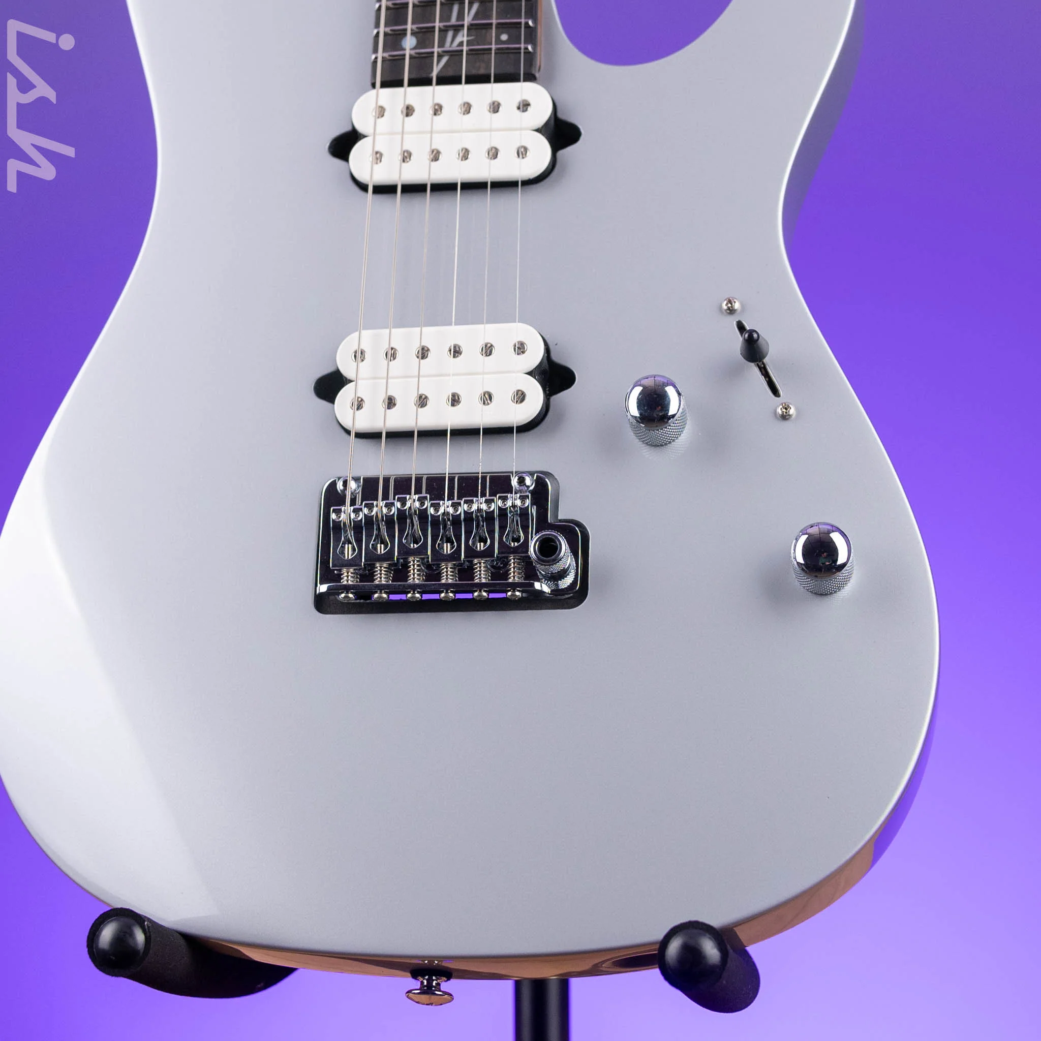 Ibanez Premium TOD10 Tim Henson Signature Electric Guitar Classic Silver Demo - Image 4