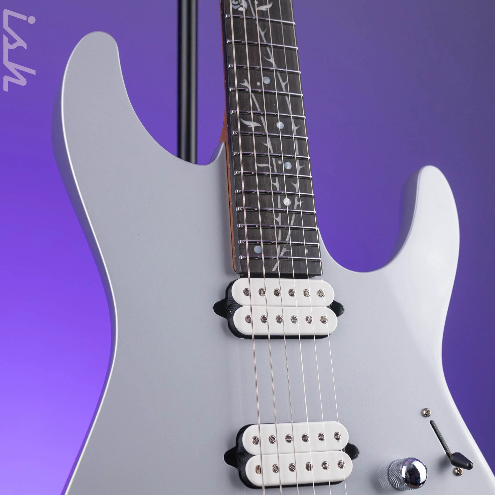 Ibanez Premium TOD10 Tim Henson Signature Electric Guitar Classic Silver Demo - Image 3
