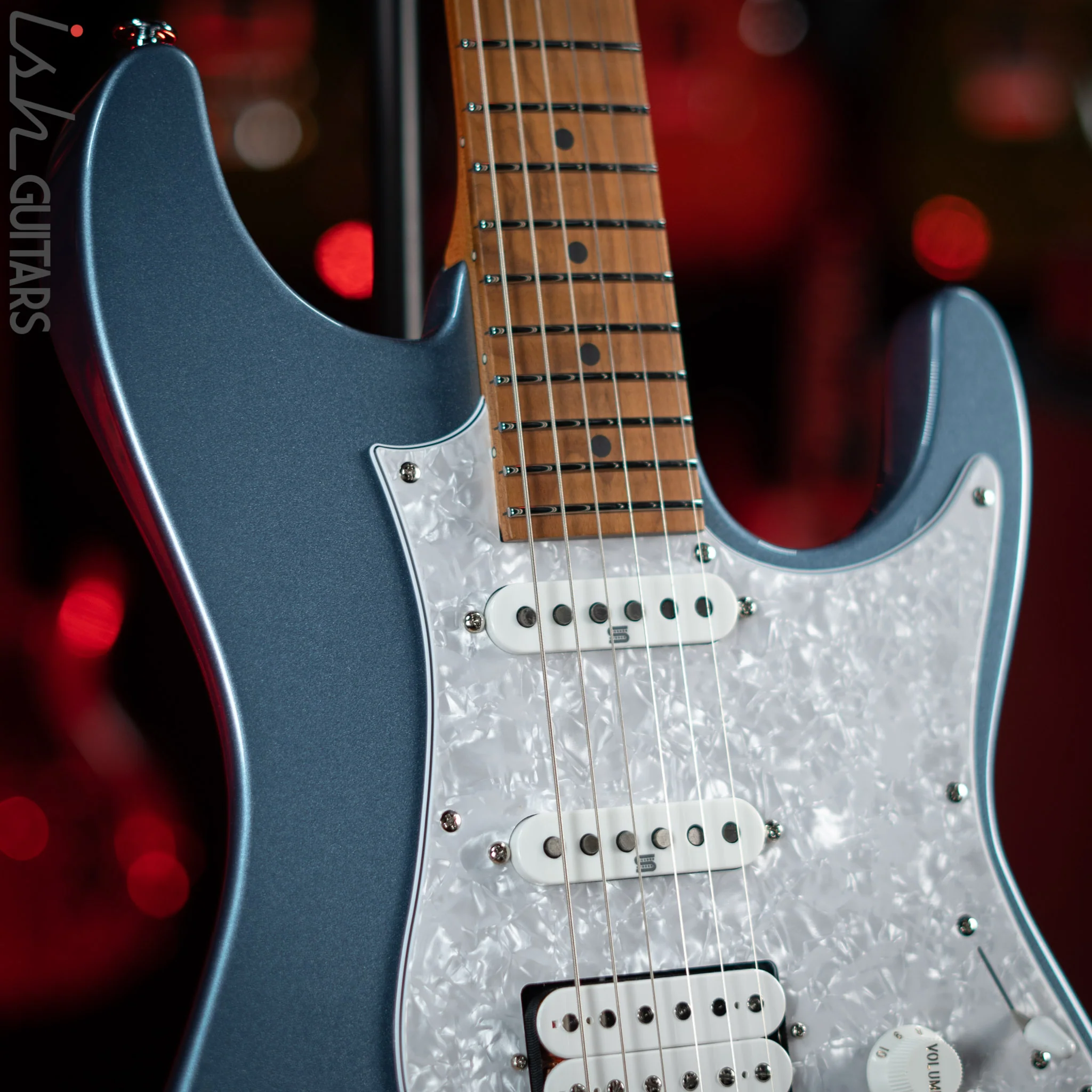 Ibanez Prestige AZ2204 Electric Guitar Ice Blue Metallic - Image 3