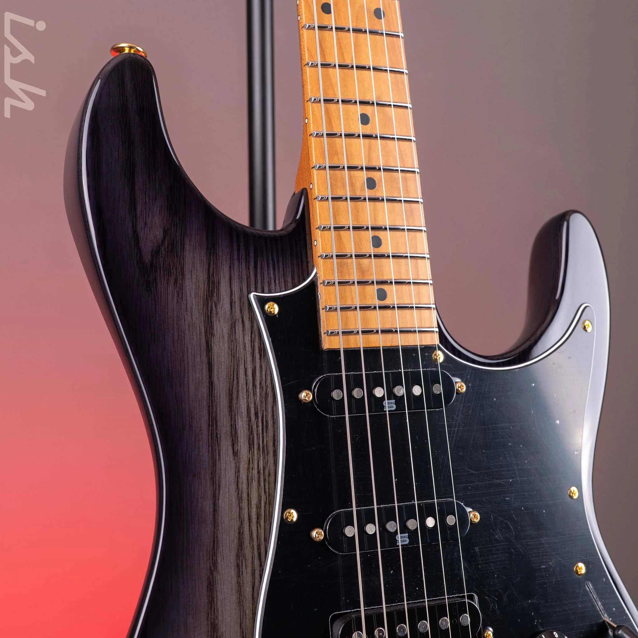 Ibanez Prestige AZ2204AG Transparent Gray Burst Electric Guitar - Image 4