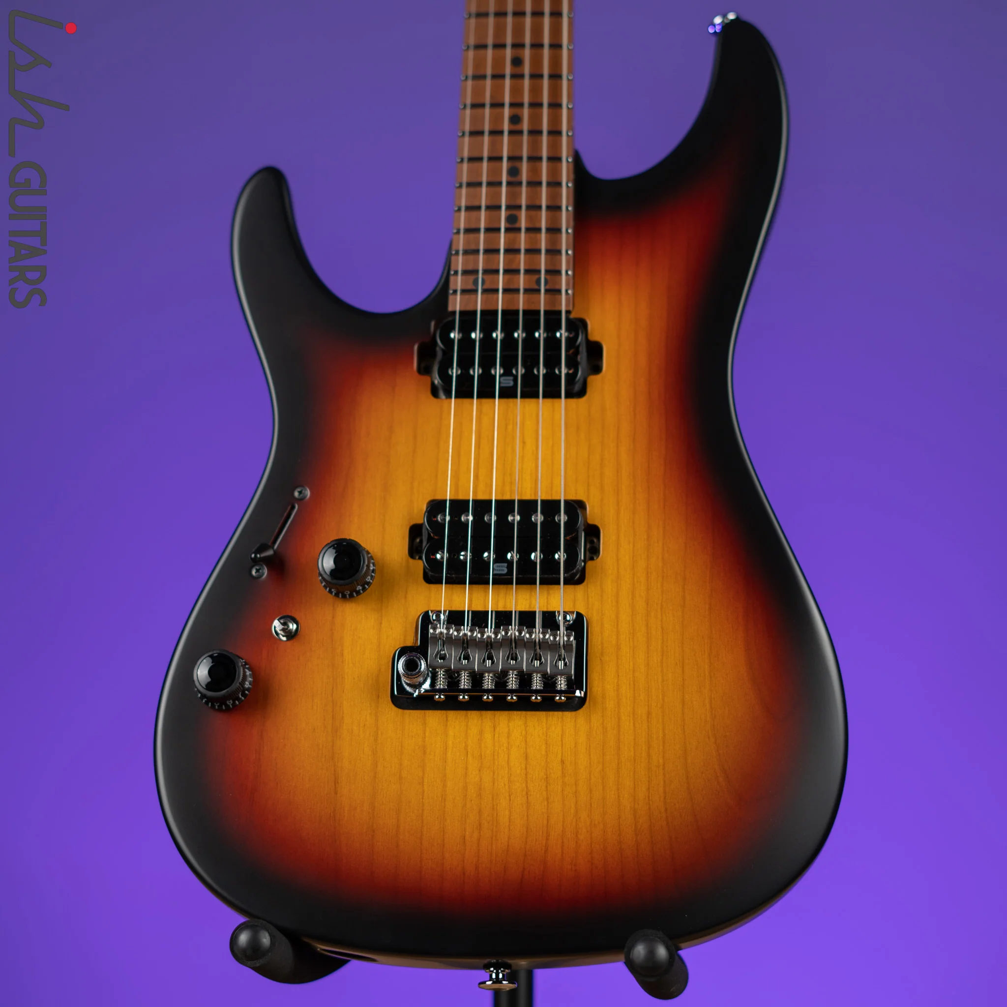 Ibanez Prestige AZ2402L Left Handed Electric Guitar Tri Fade Burst Flat