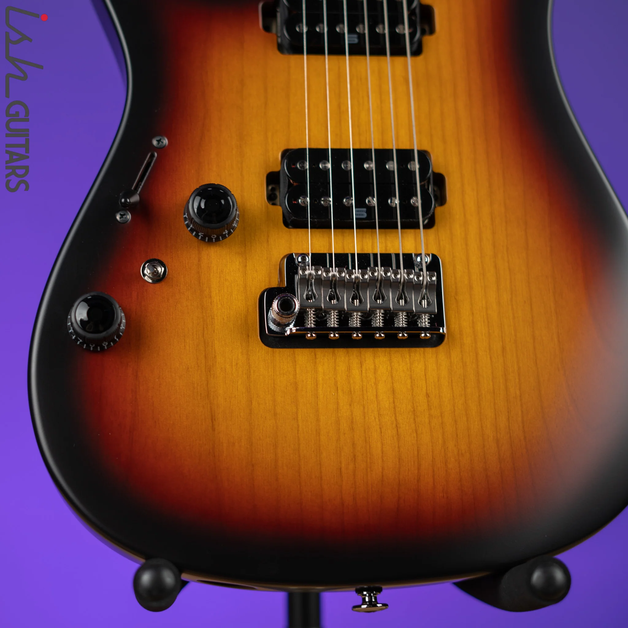 Ibanez Prestige AZ2402L Left Handed Electric Guitar Tri Fade Burst Flat - Image 4