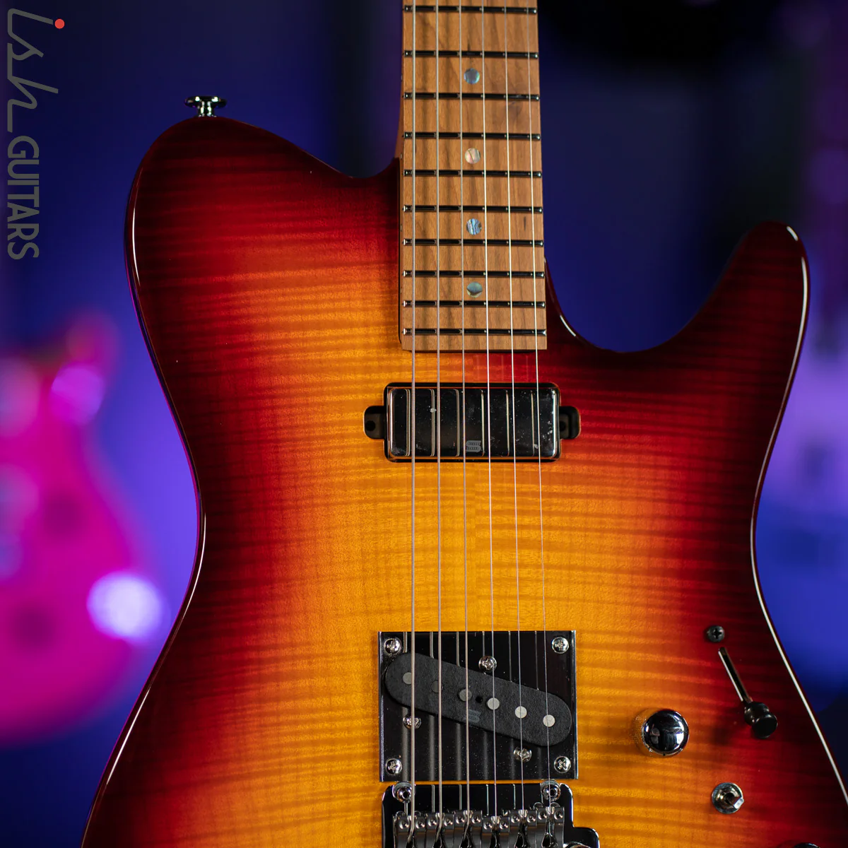 Ibanez Prestige AZS2200F Electric Guitar Sunset Burst Demo - Image 3