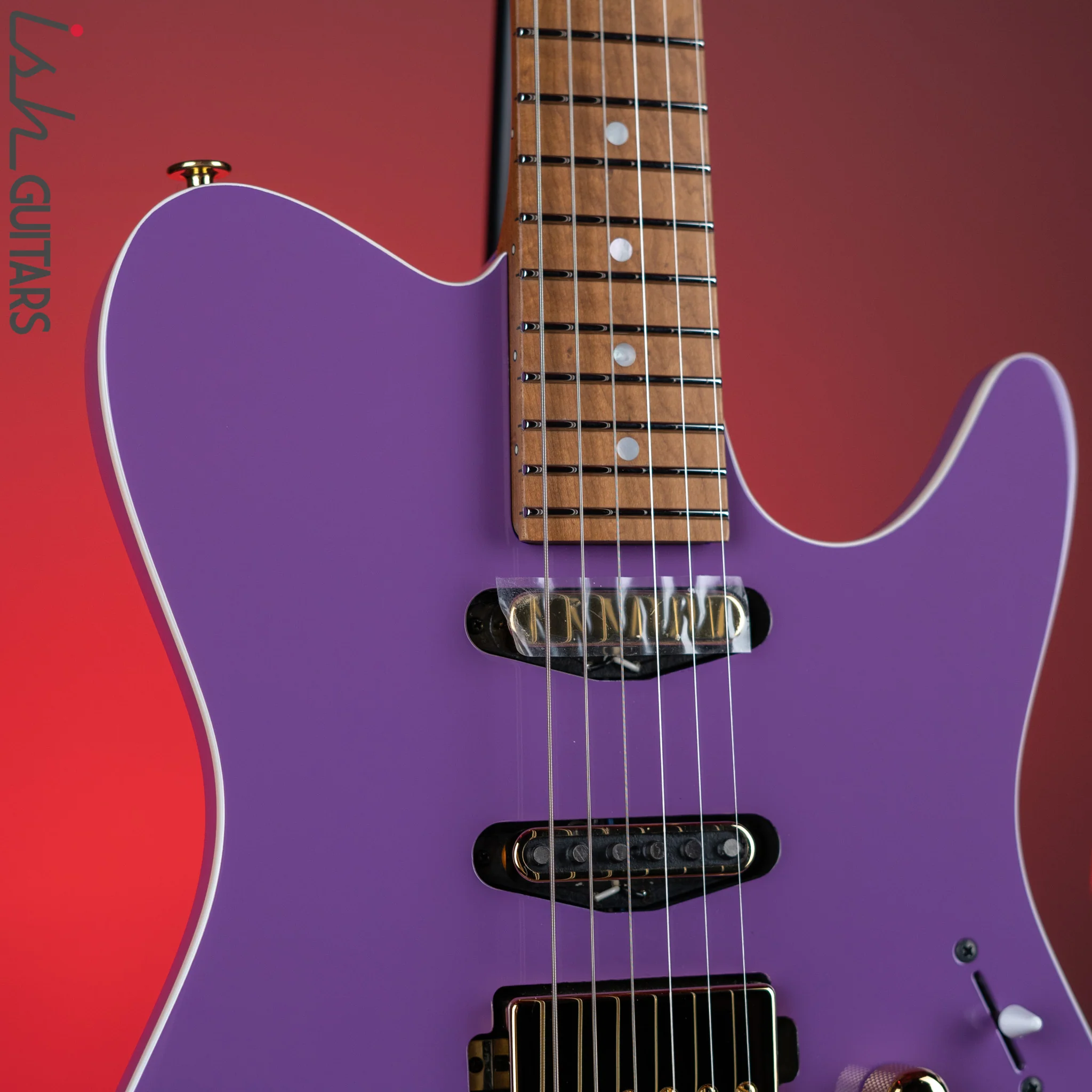 Ibanez Prestige LB1 Lari Basilio Signature Guitar Violet Demo - Image 3