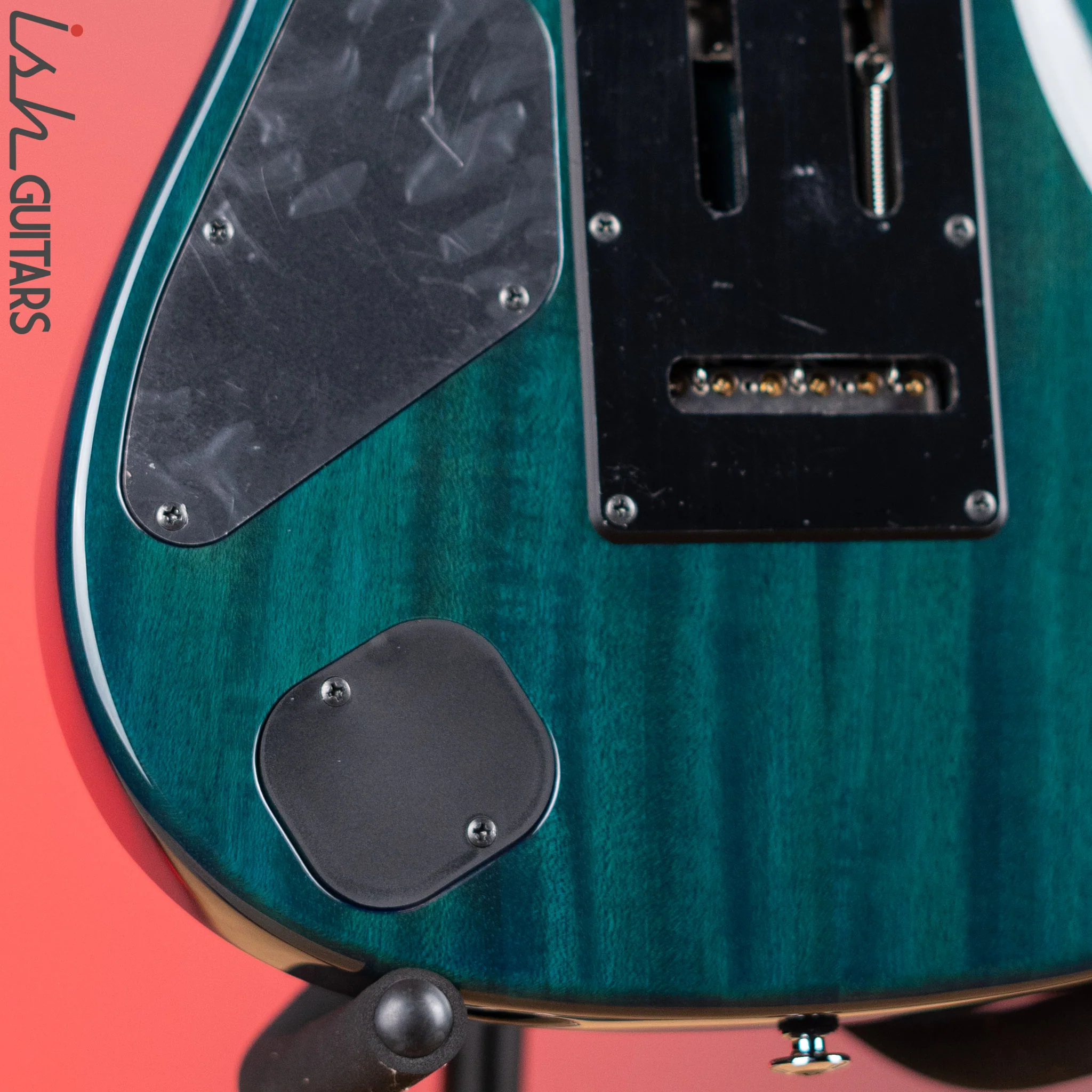 Ibanez Prestige Martin Miller MM1 Electric Guitar Transparent Aqua Blue - Image 10