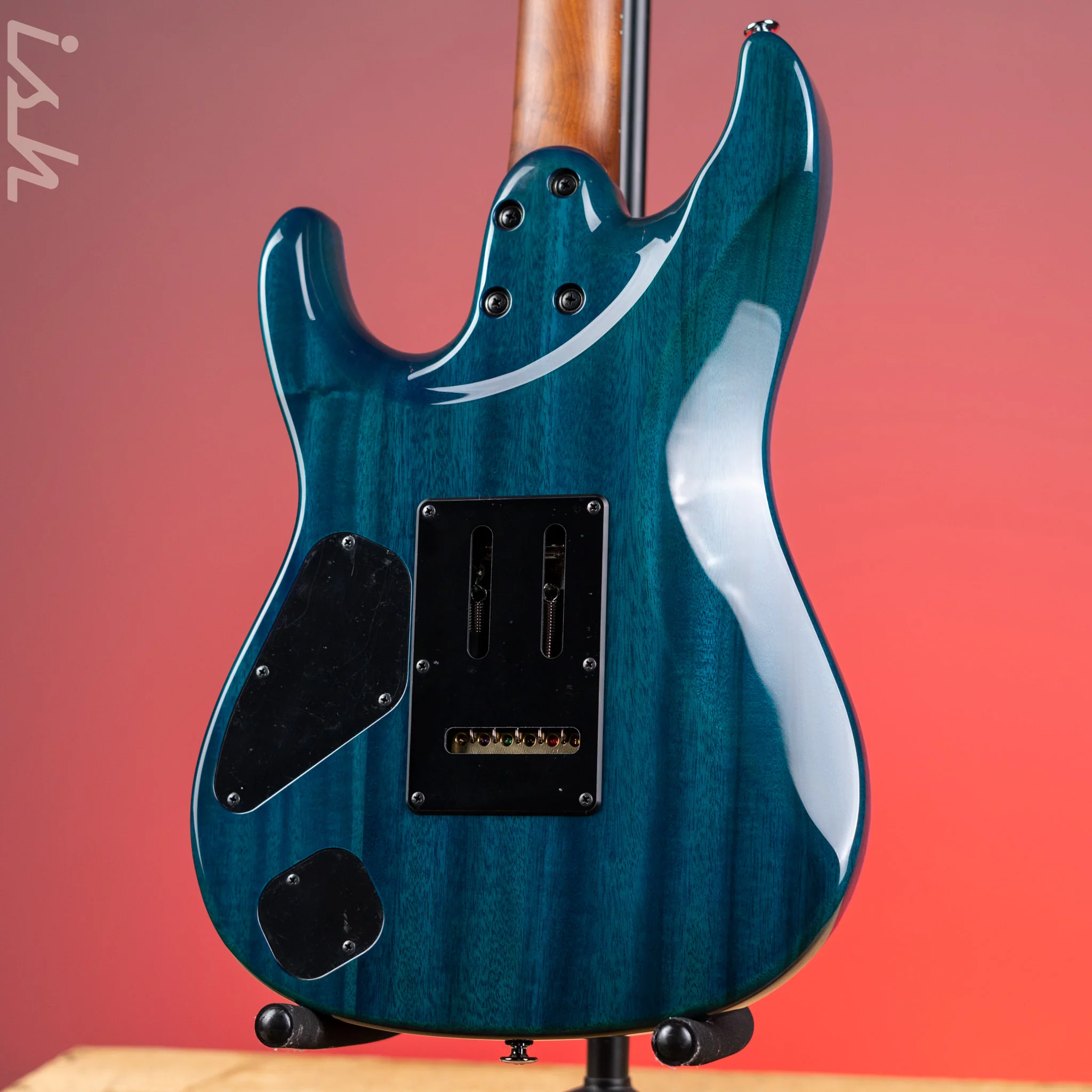 Ibanez Prestige MMN1 Martin Miller Signature Transparent Aqua Blue - Image 7