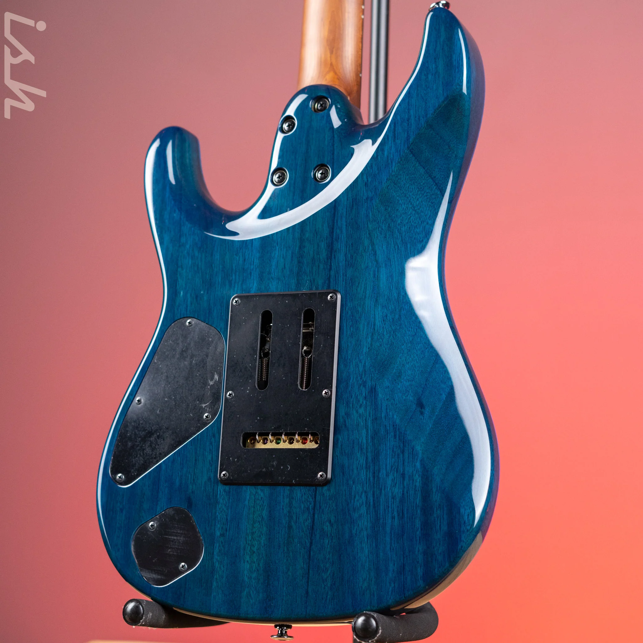 Ibanez Prestige MMN1 Martin Miller Signature Transparent Aqua Blue - Image 7
