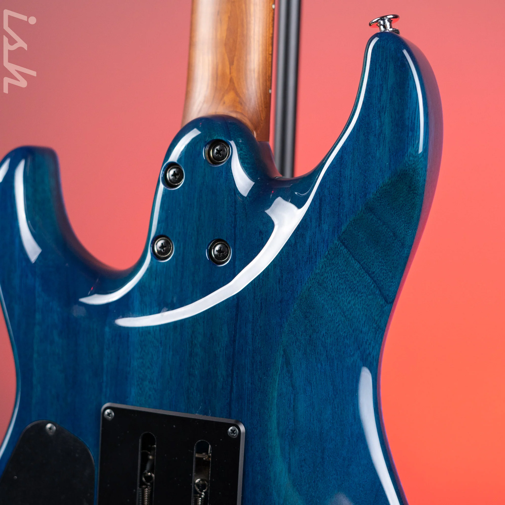 Ibanez Prestige MMN1 Martin Miller Signature Transparent Aqua Blue - Image 8