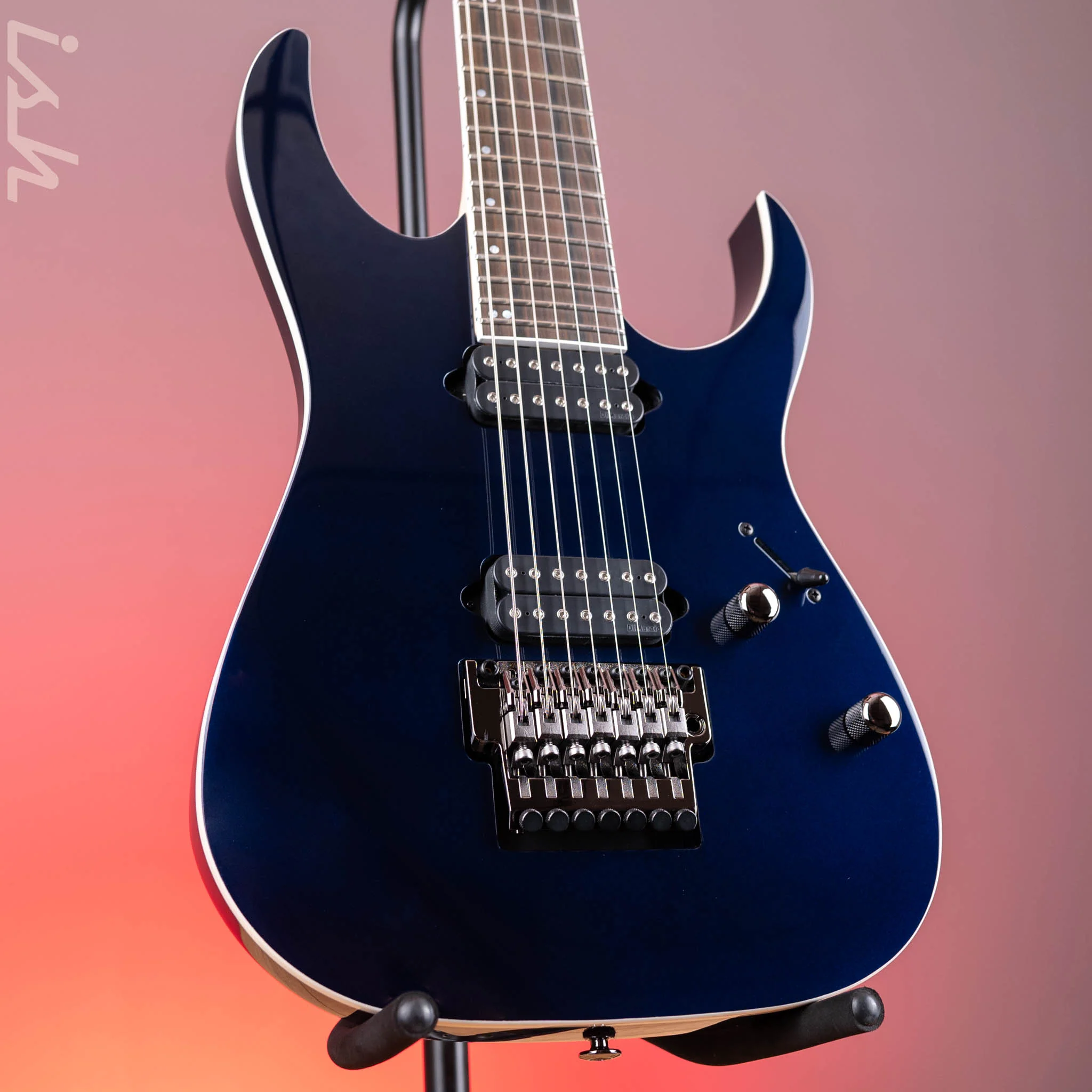 Ibanez Prestige RG2027XL 7-String Electric Guitar Deep Tide Blue