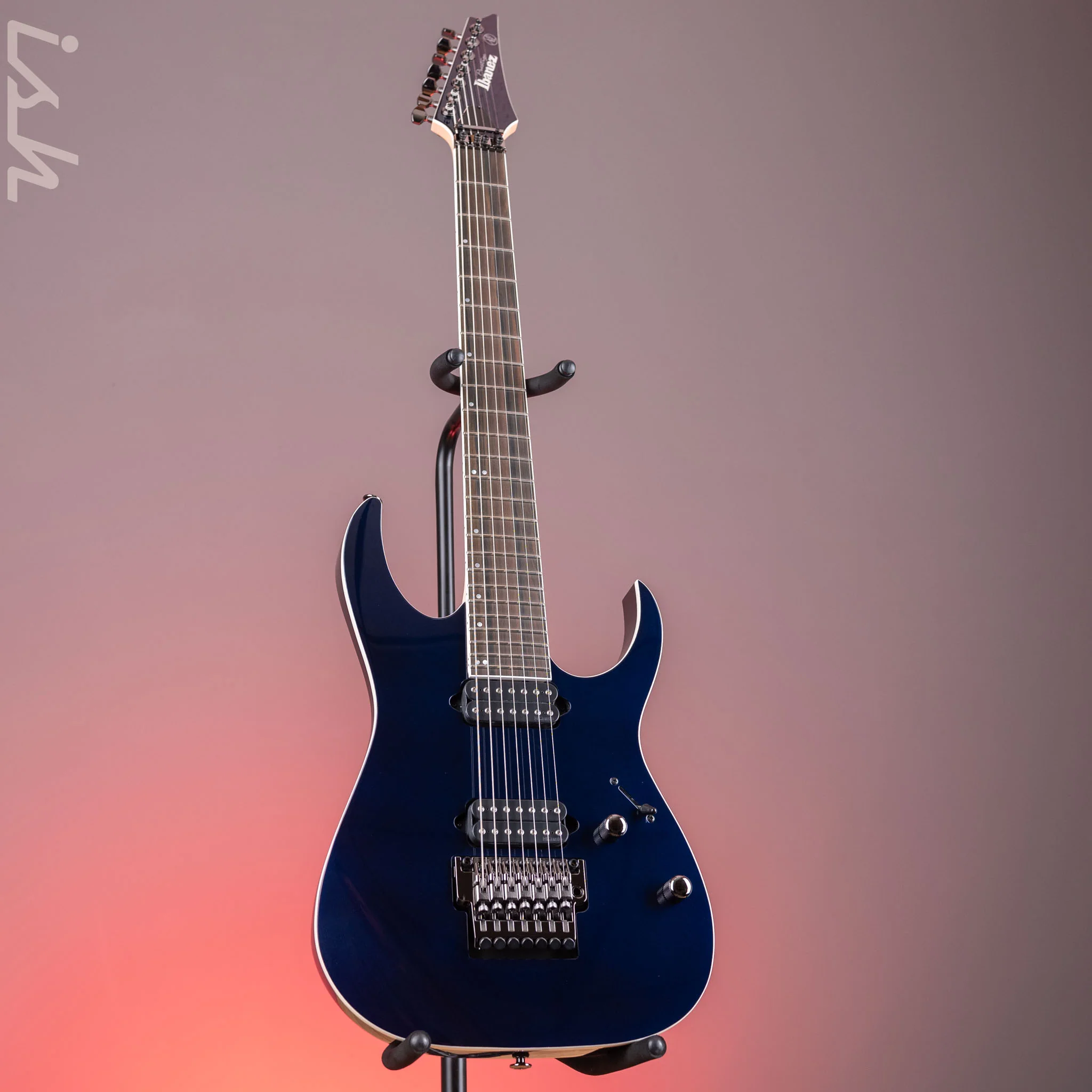 Ibanez Prestige RG2027XL 7-String Electric Guitar Deep Tide Blue - Image 2