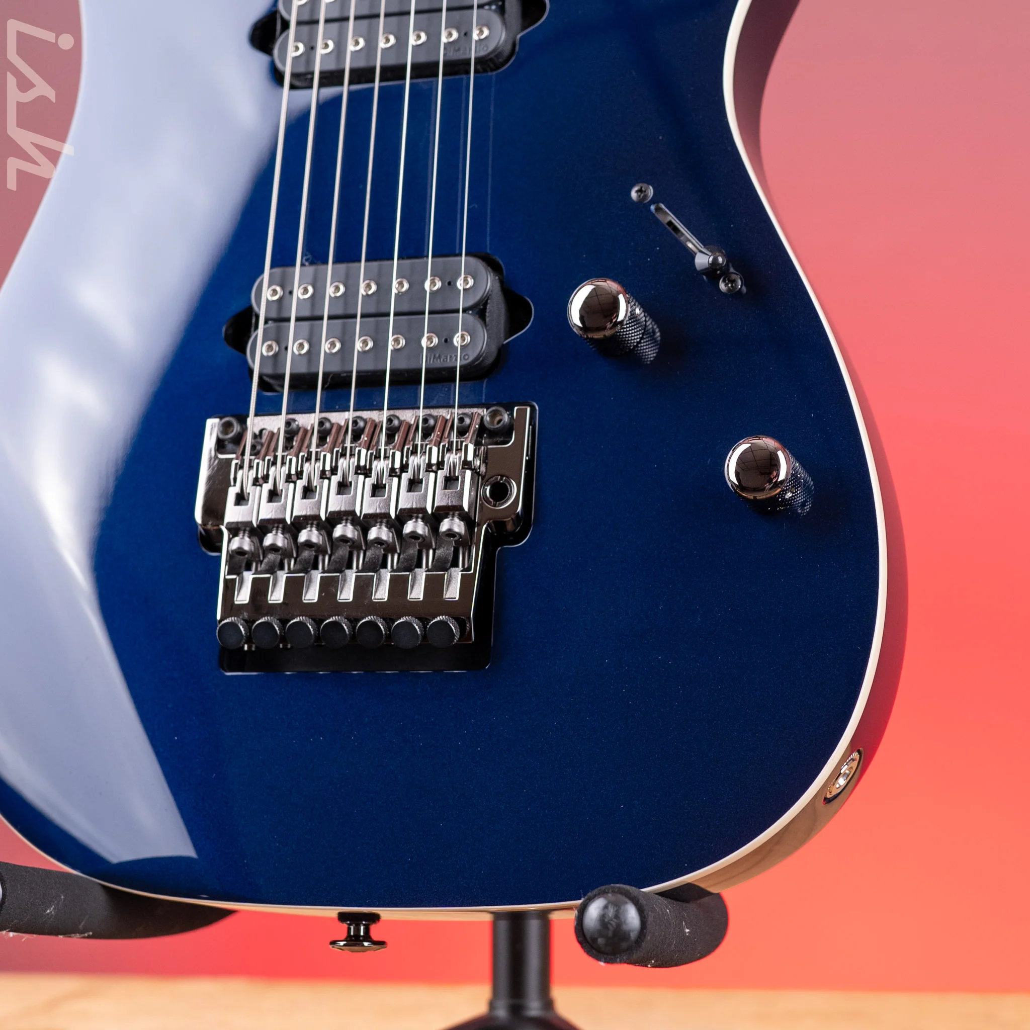 Ibanez Prestige RG2027XL 7-String Electric Guitar Deep Tide Blue - Image 4