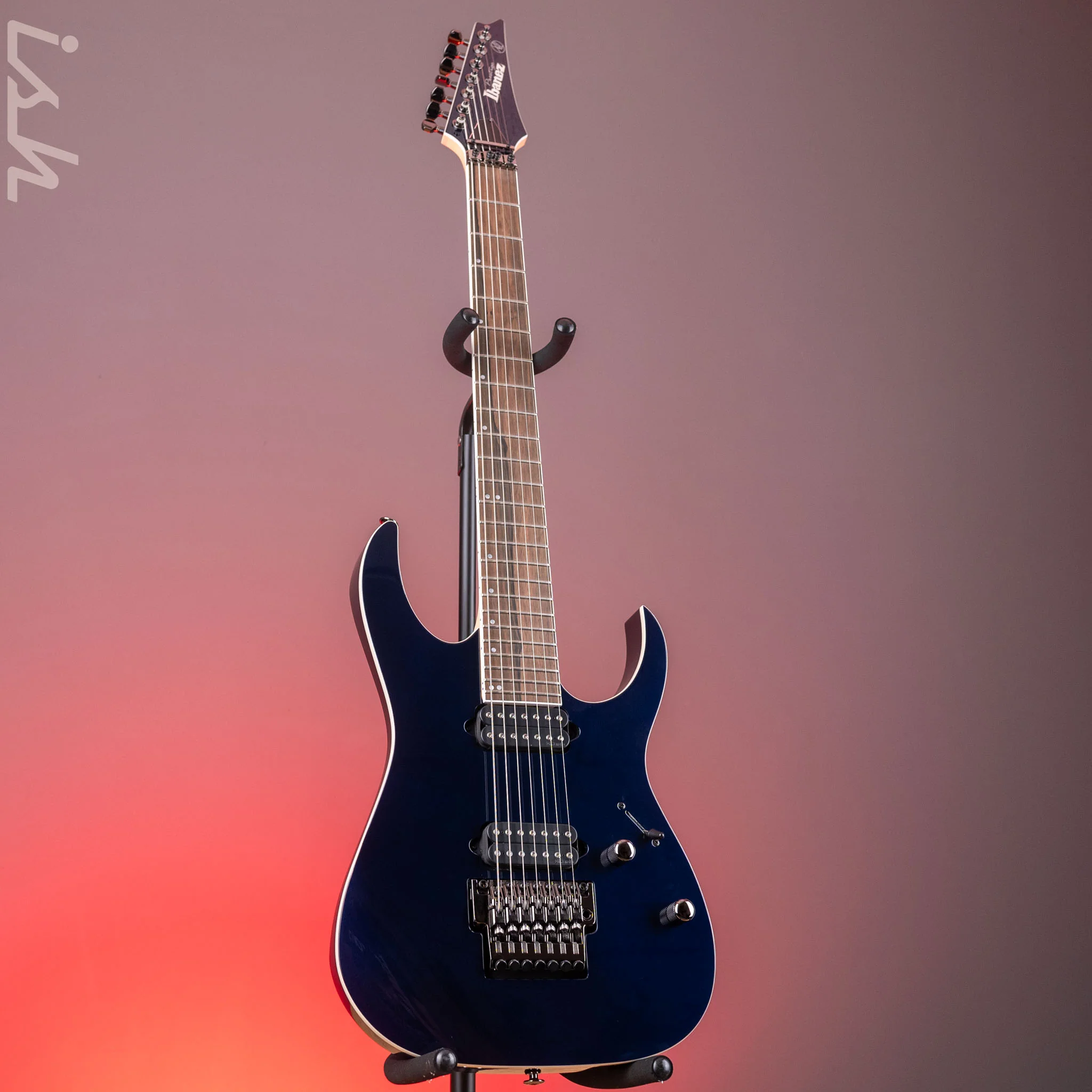 Ibanez Prestige RG2027XL 7-String Electric Guitar Deep Tide Blue - Image 2