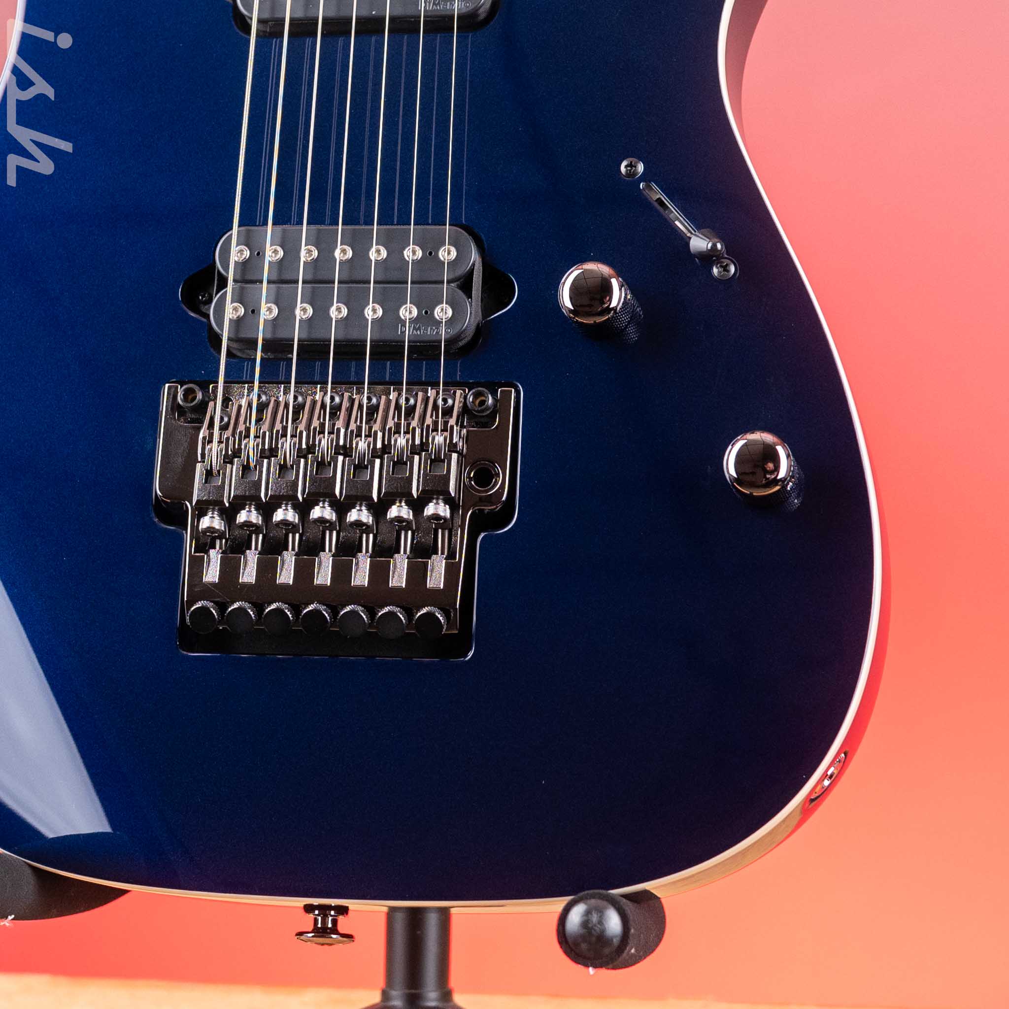 Ibanez Prestige RG2027XL 7-String Electric Guitar Deep Tide Blue - Image 4