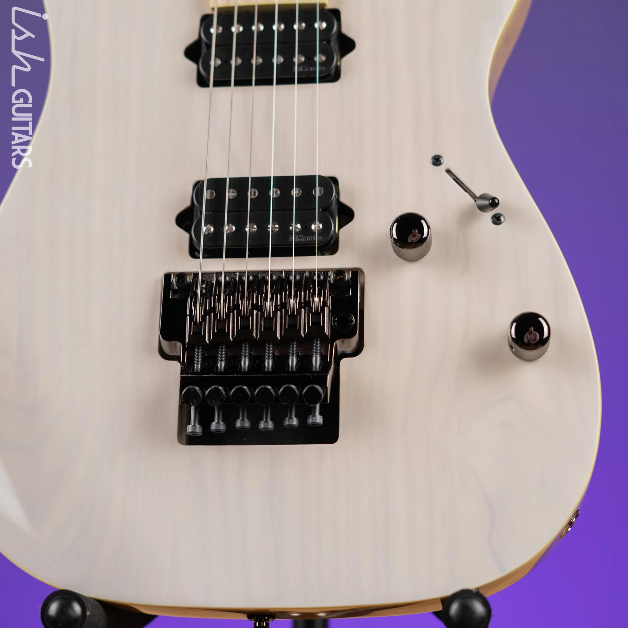 Ibanez Prestige RG652AHM Electric Guitar Antique White Blonde - Image 4