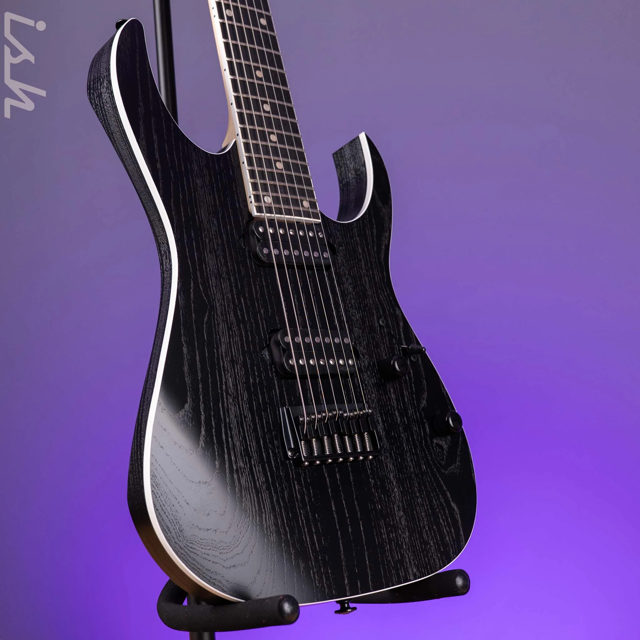 Ibanez Prestige RGR762AHBF Weathered Black Electric Guitar - Image 3