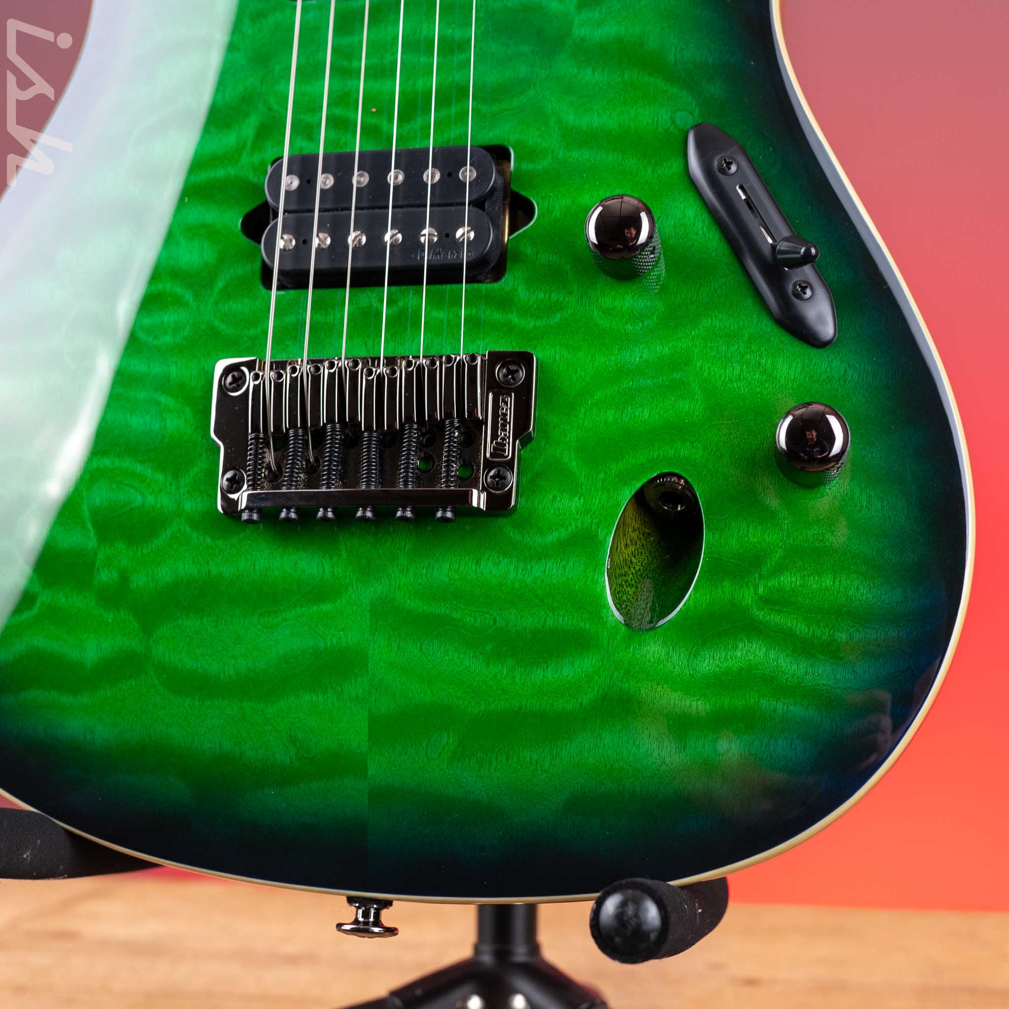 Ibanez Prestige S6521Q Electric Guitar Surreal Blue Burst - Image 4