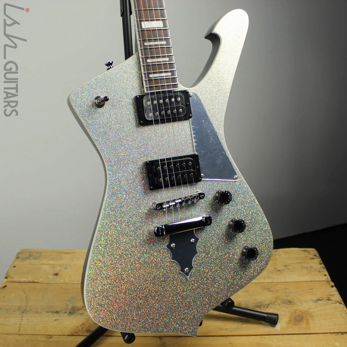 Ibanez PS60 SSL Paul Stanley Signature Silver Sparkle