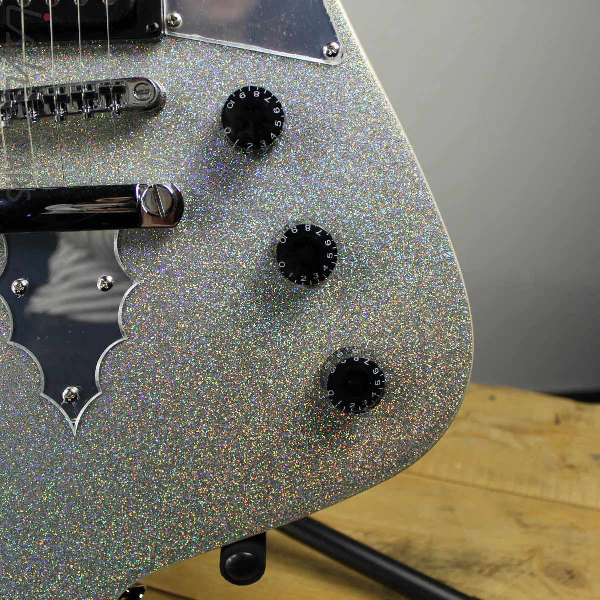 Ibanez PS60 SSL Paul Stanley Signature Silver Sparkle - Image 3