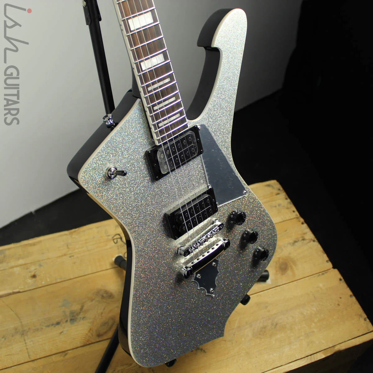 Ibanez PS60 SSL Paul Stanley Signature Silver Sparkle - Image 6