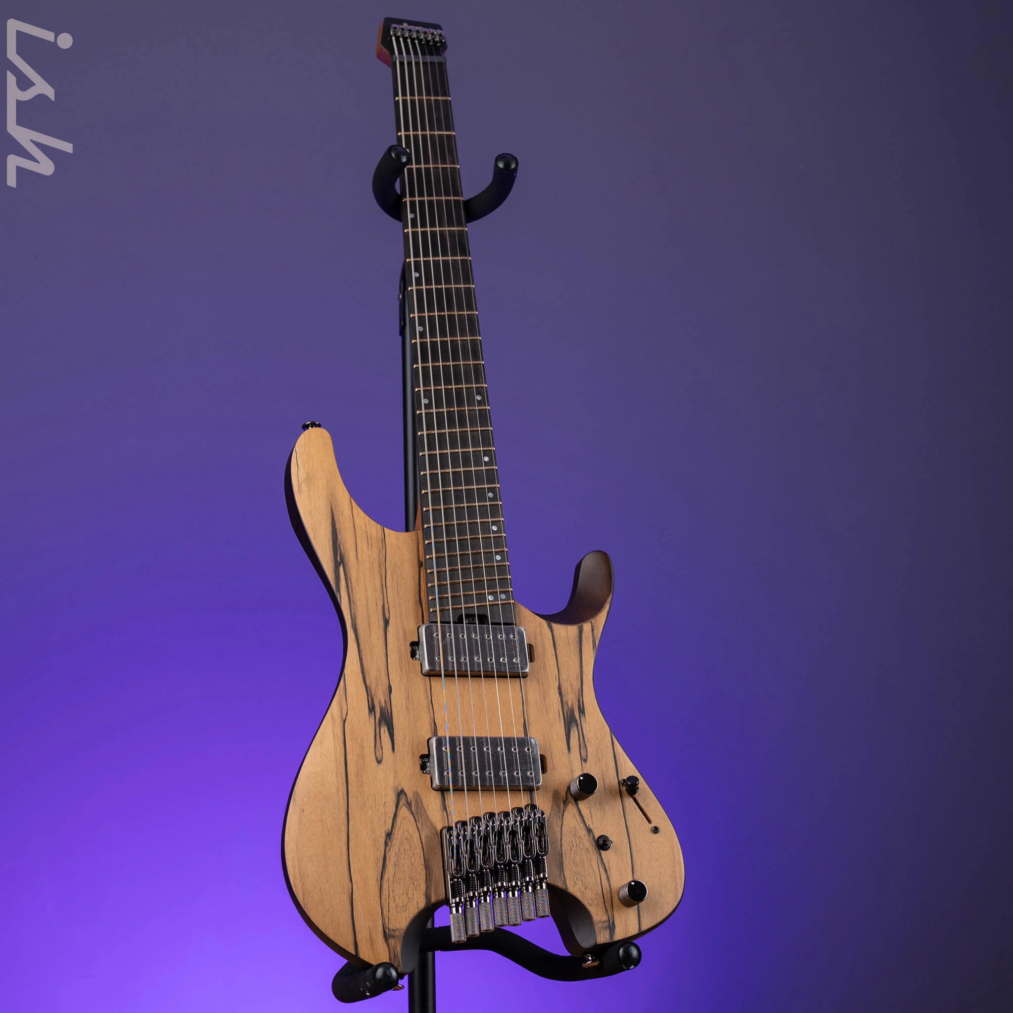 Ibanez QX527 7-string Electric Guitar Pale Moon Ebony - Image 2