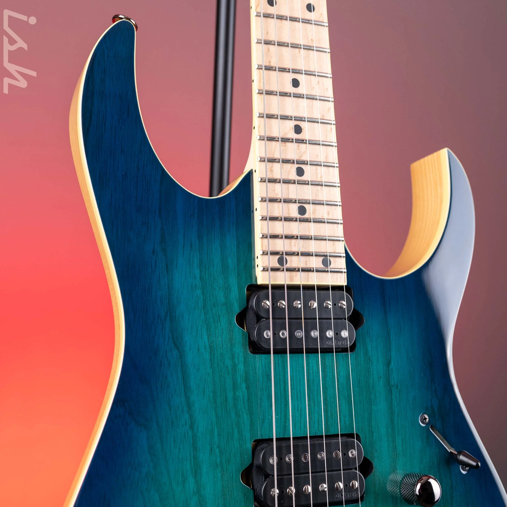 Ibanez RG652AHMFX Prestige Electric Guitar Nebula Green Burst - Image 3