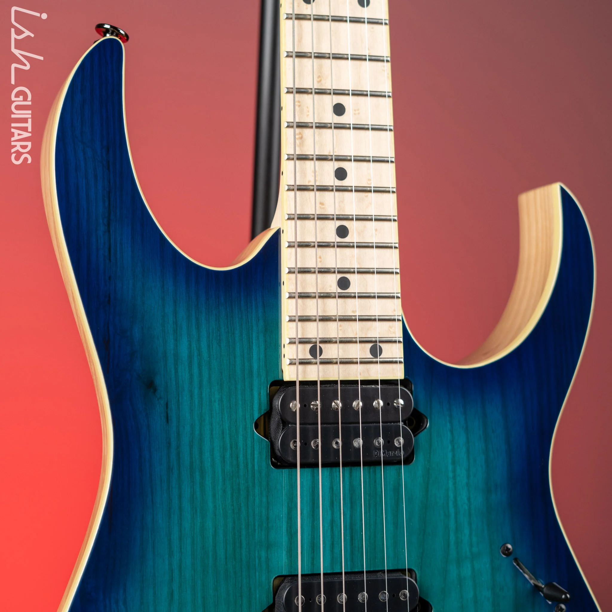 Ibanez RG652AHMFX Prestige Electric Guitar Nebula Green Burst - Image 3