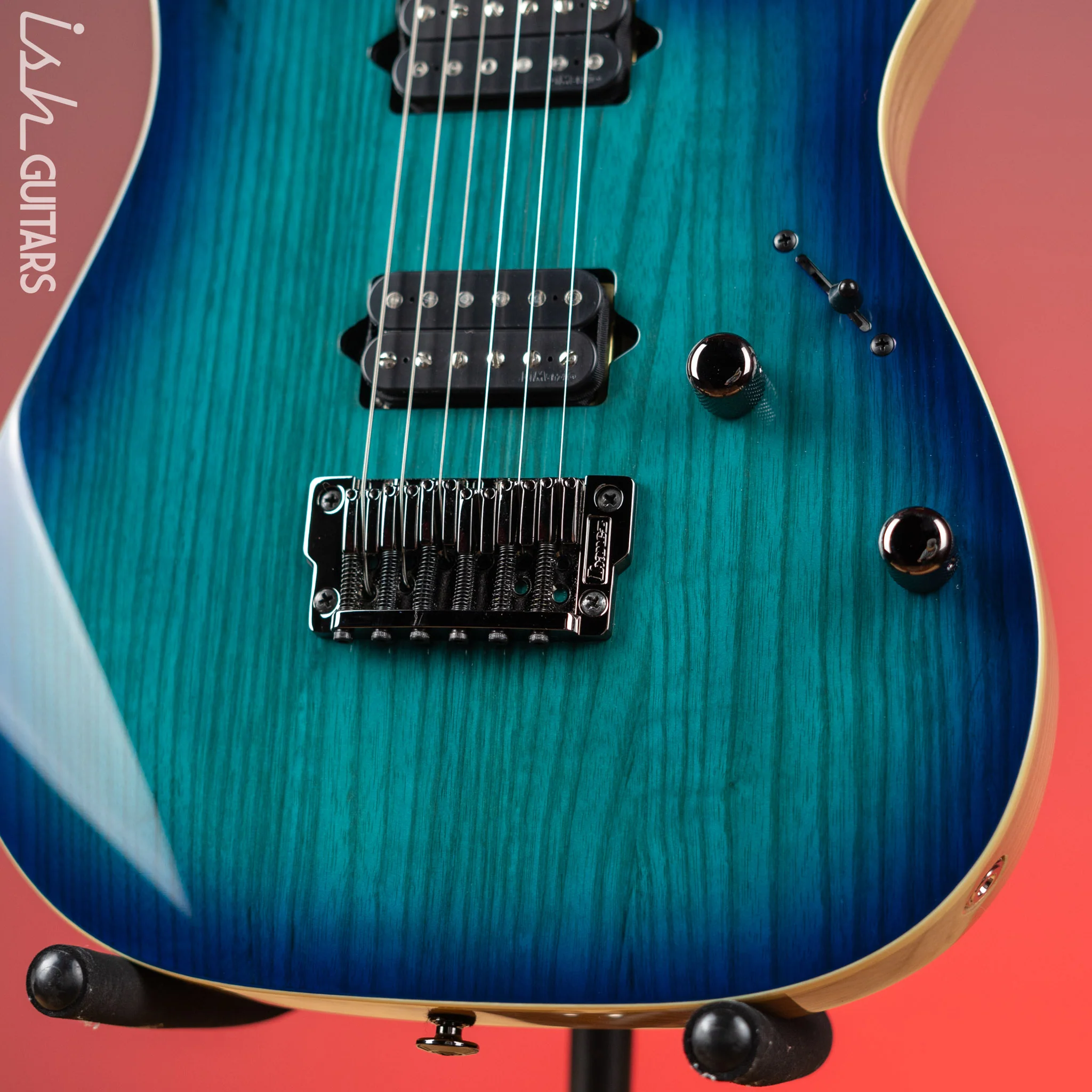 Ibanez RG652AHMFX Prestige Electric Guitar Nebula Green Burst - Image 4