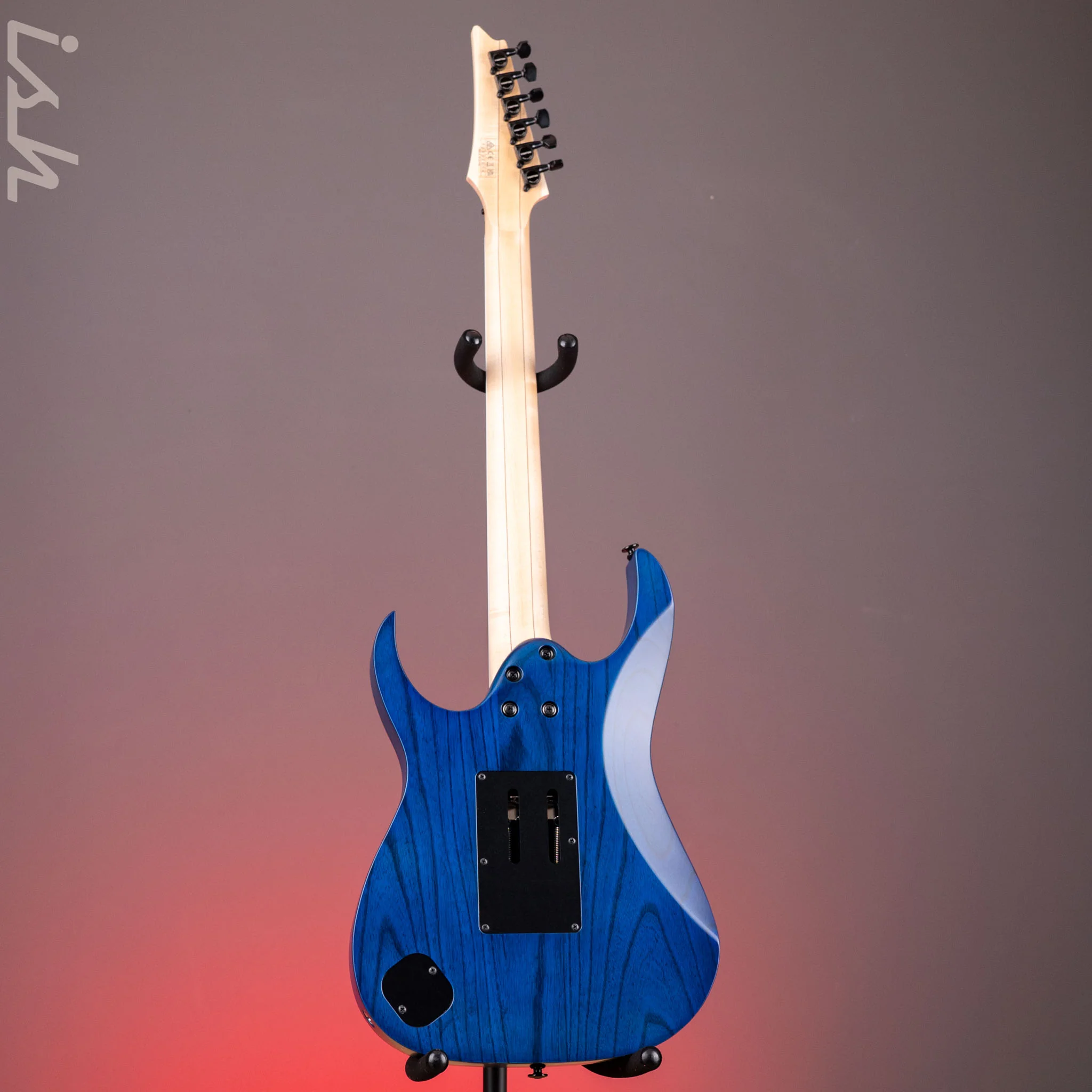 Ibanez RG653DX Transparent Deep Blue Flat Electric Guitar - Image 8