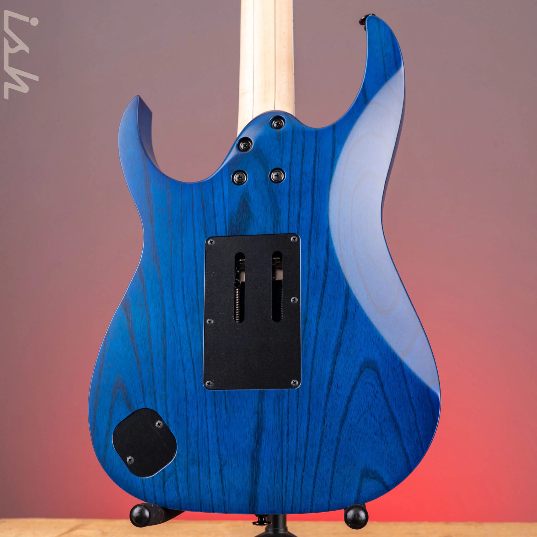 Ibanez RG653DX Transparent Deep Blue Flat Electric Guitar - Image 9