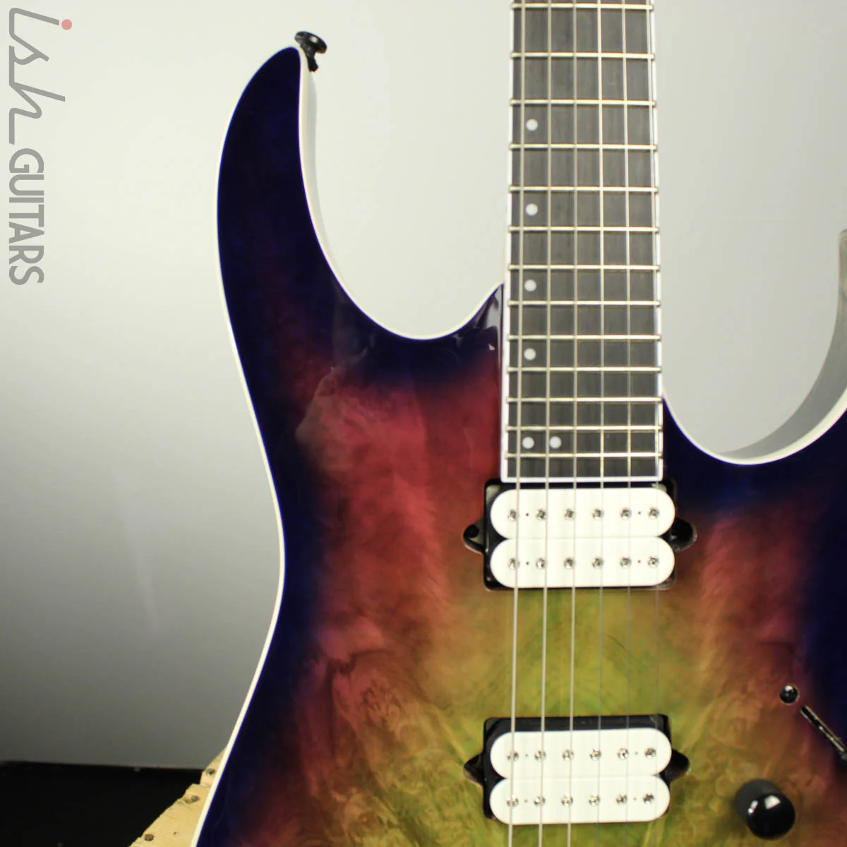 Ibanez Iron Label RGIX6FDLB Electric Guitar Northern Lights Burst - Image 3