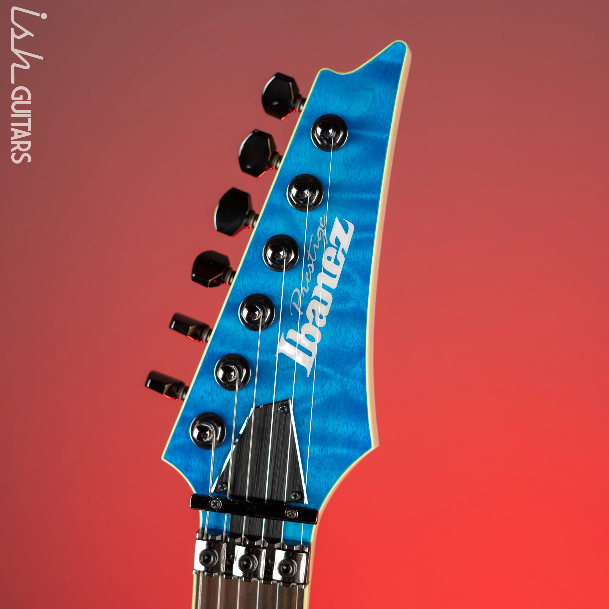 Ibanez S6570Q Prestige Electric Guitar Natural Blue - Image 5