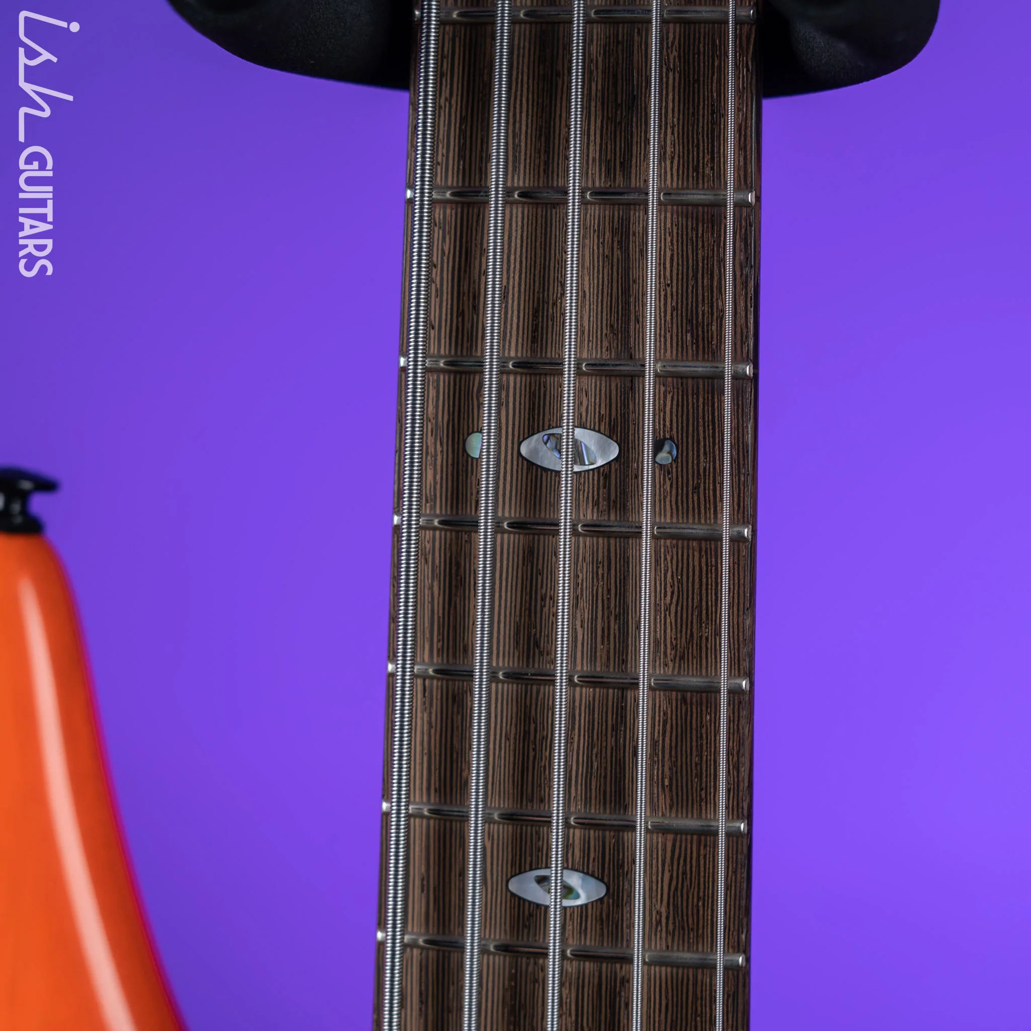 Ibanez SR Prestige SR4605 5-String Bass Guitar Orange Solar Flare Low Gloss - Image 5