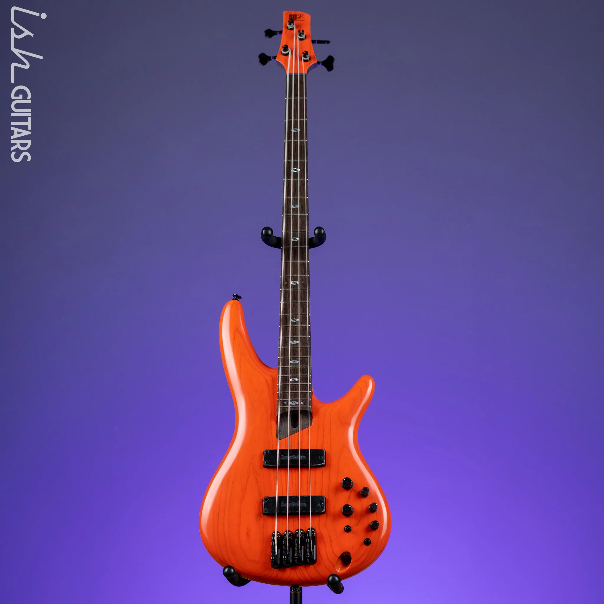 Ibanez SR4600 Prestige 4-String Bass Orange Solar Flare Low Gloss - Image 2