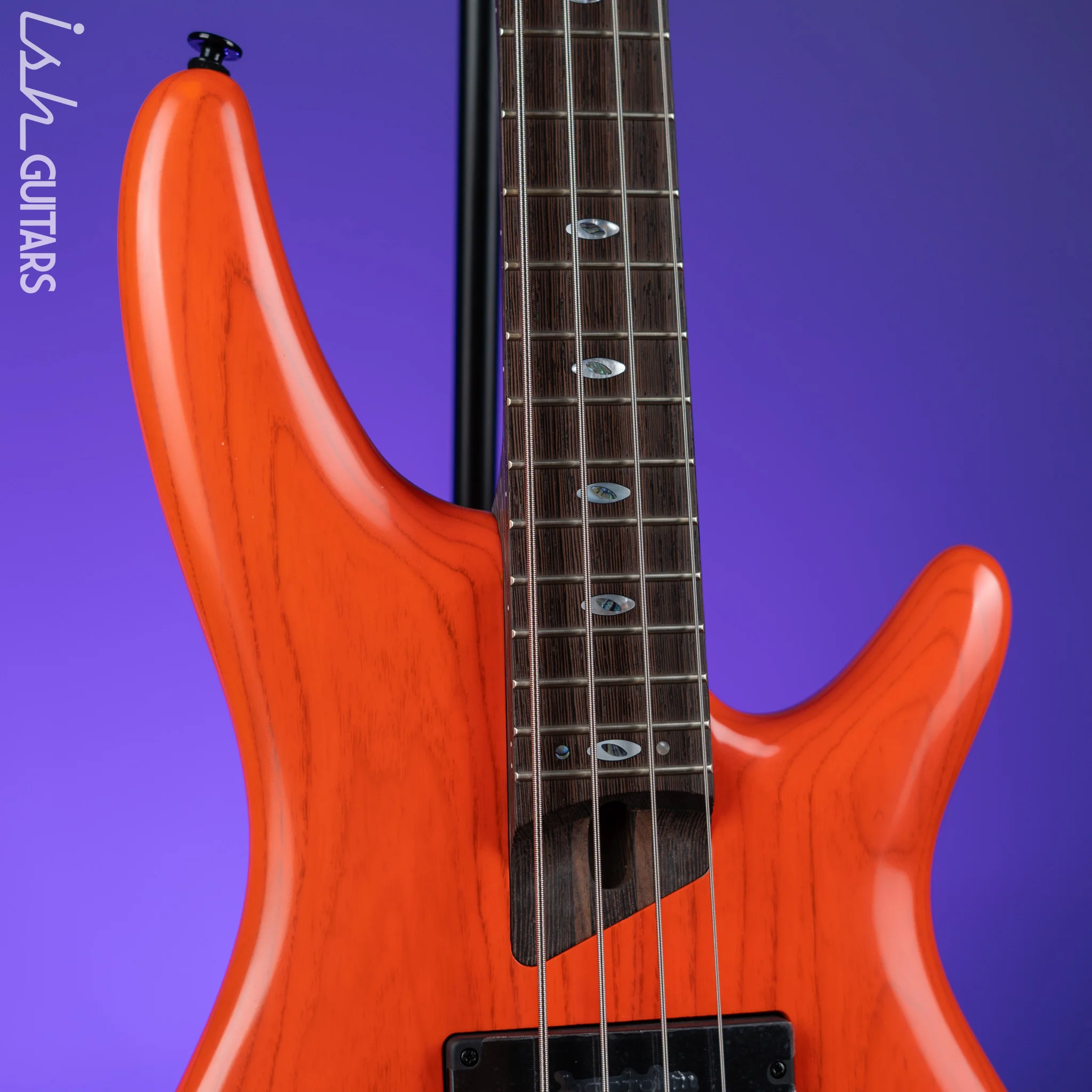 Ibanez SR4600 Prestige 4-String Bass Orange Solar Flare Low Gloss - Image 3