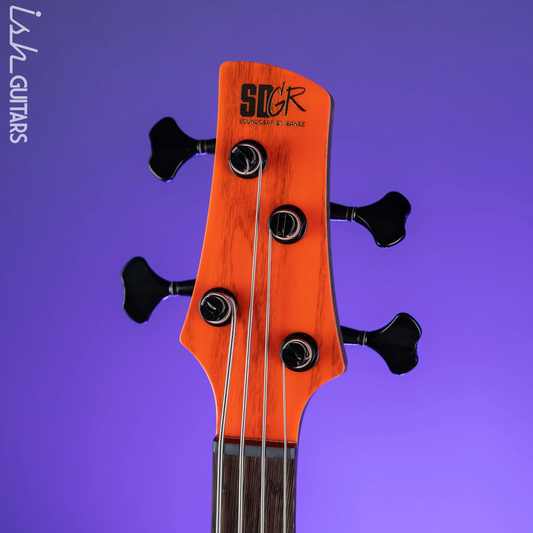 Ibanez SR4600 Prestige 4-String Bass Orange Solar Flare Low Gloss - Image 5