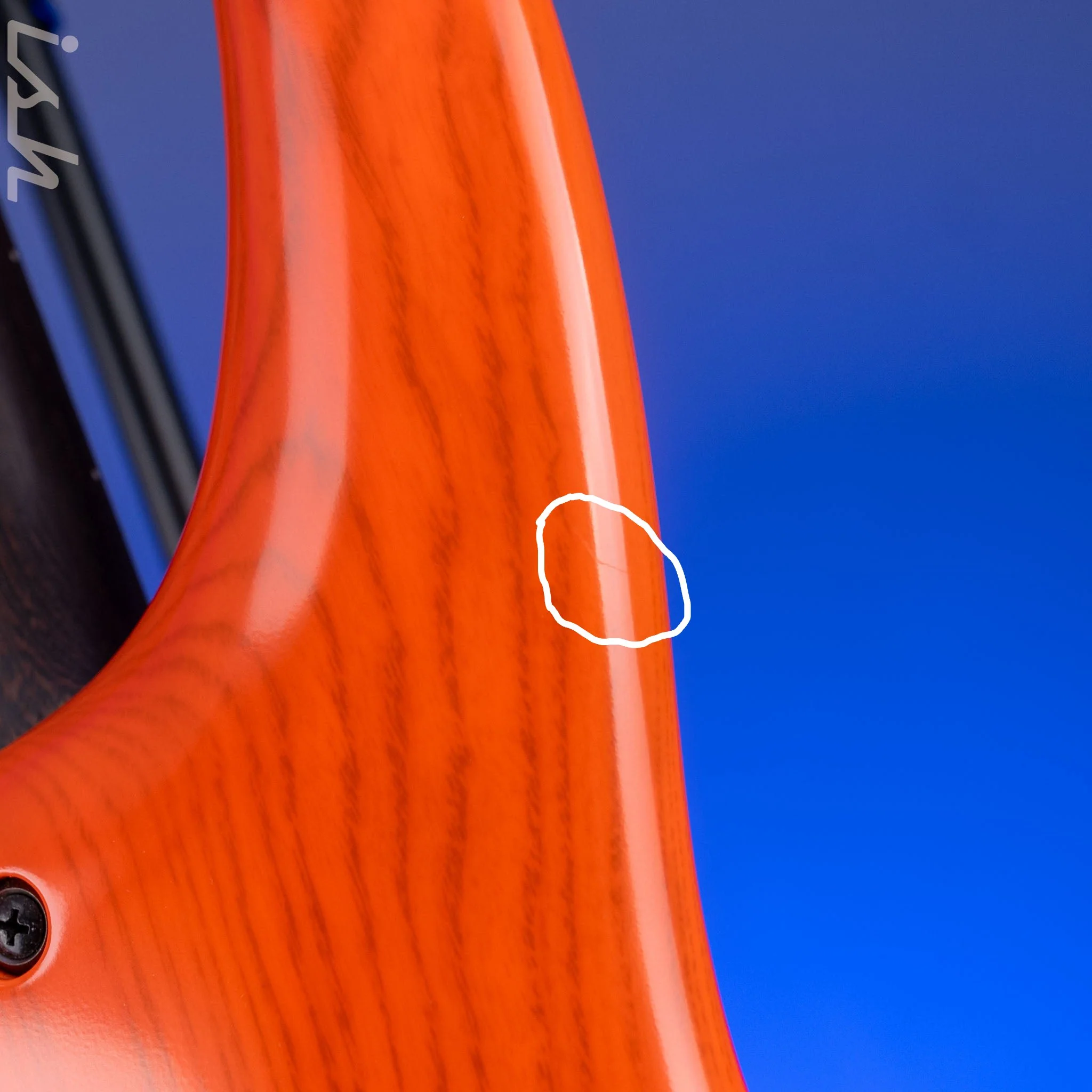 2022 Ibanez SR4605 Prestige 5-String Bass Orange Solar Flare - Image 11
