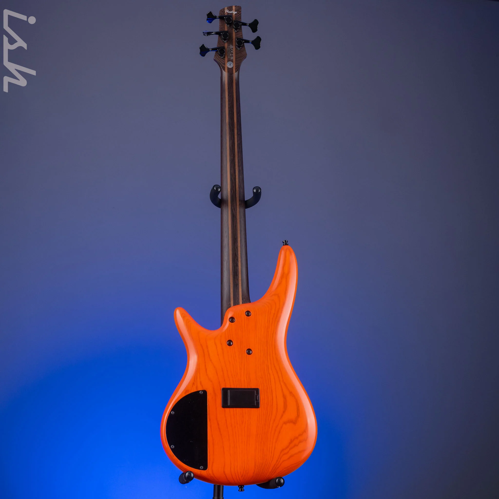 2022 Ibanez SR4605 Prestige 5-String Bass Orange Solar Flare - Image 6