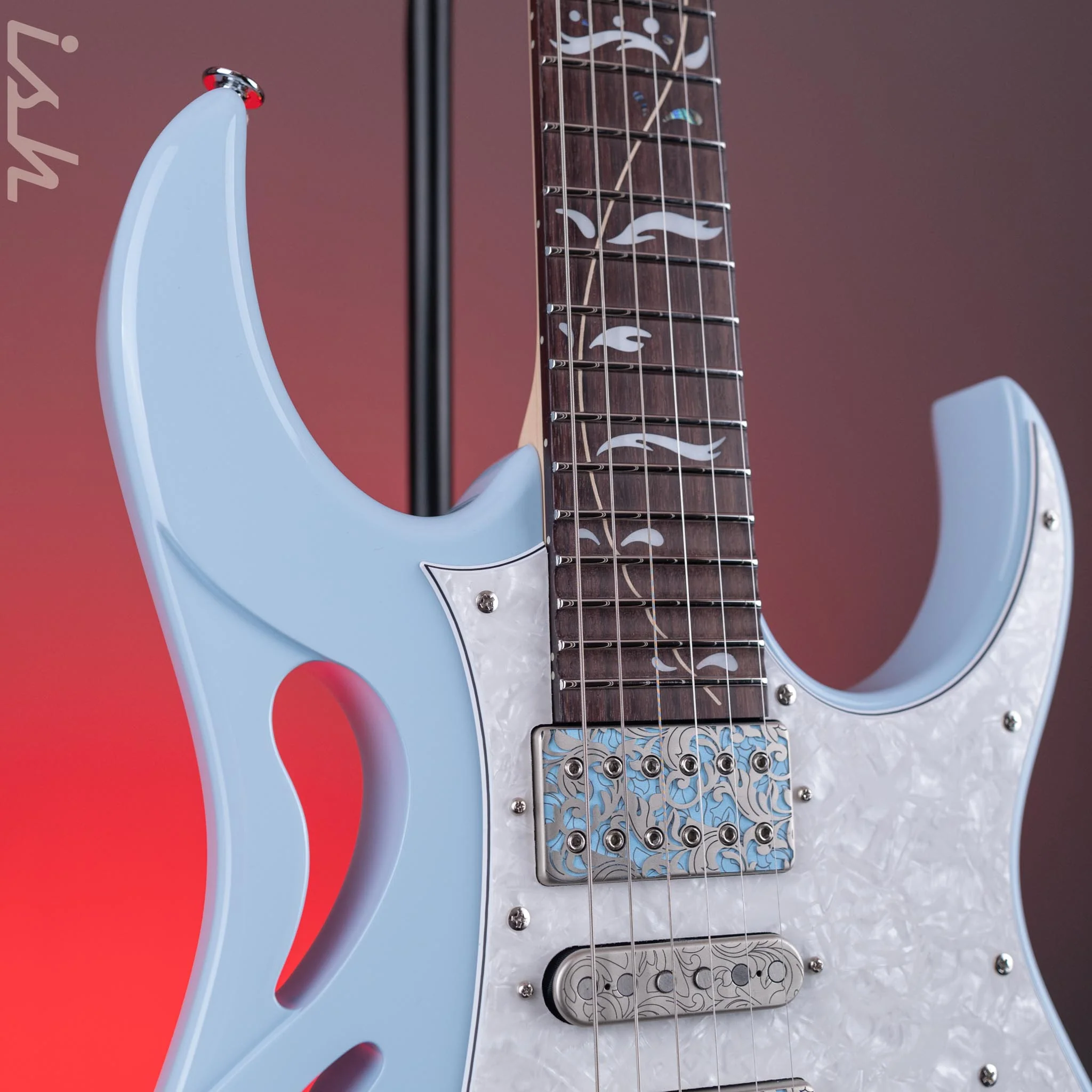 Ibanez Steve Vai Signature PIA3761C Blue Powder Demo - Image 3