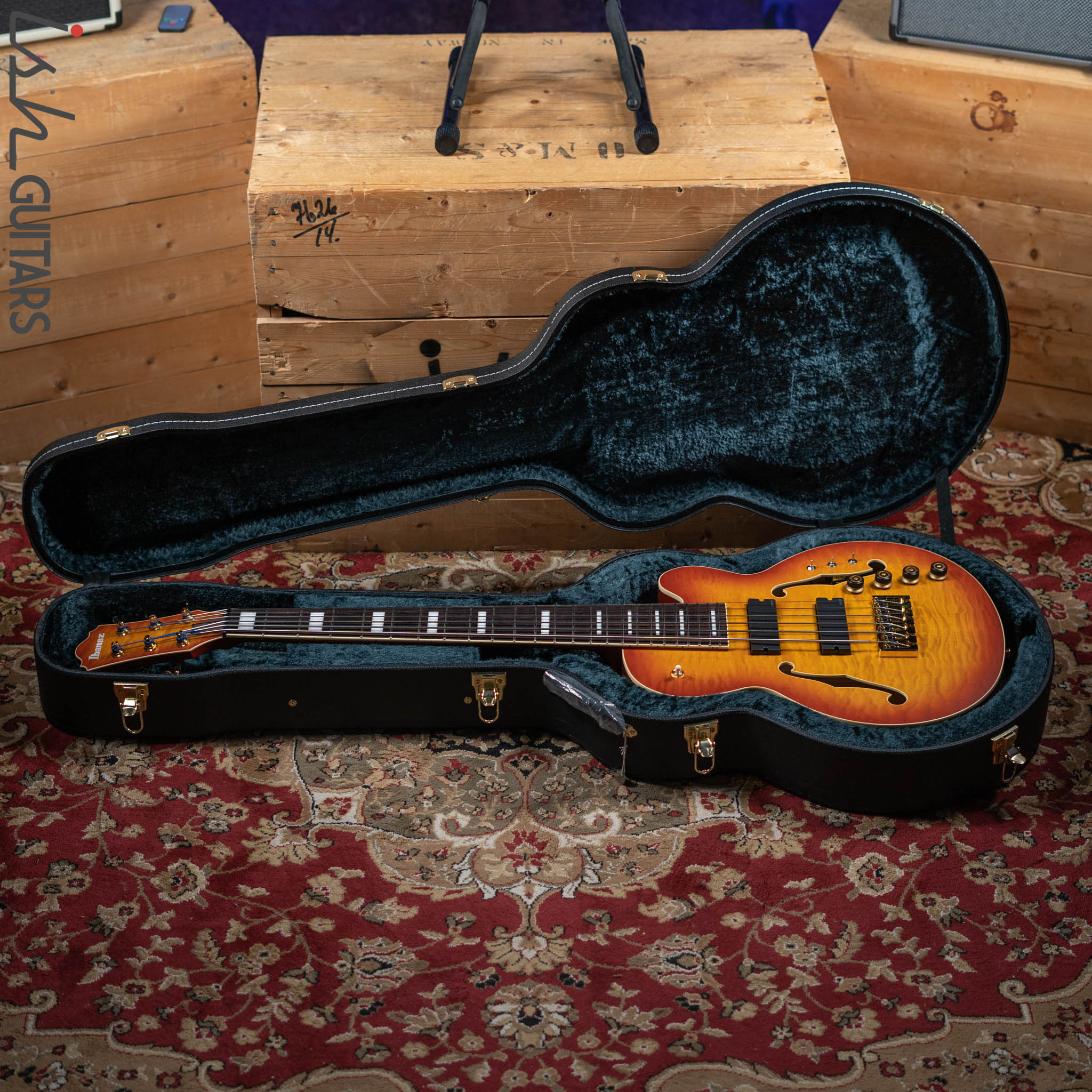Ibanez TCB1006 Thundercat Signature 6-String Bass Autumn Leaf Burst Matte - Image 13