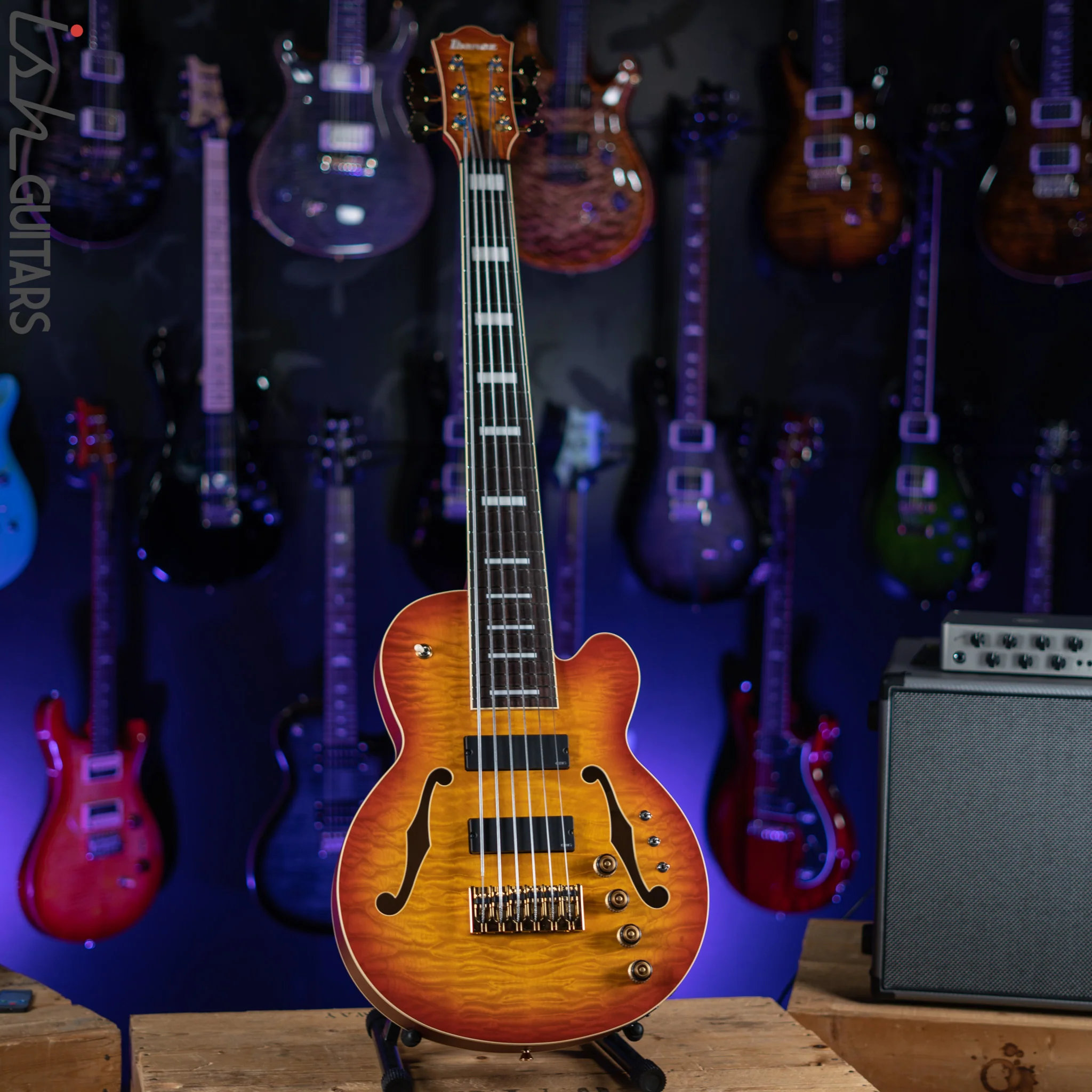 Ibanez TCB1006 Thundercat Signature 6-String Bass Autumn Leaf Burst Matte - Image 2