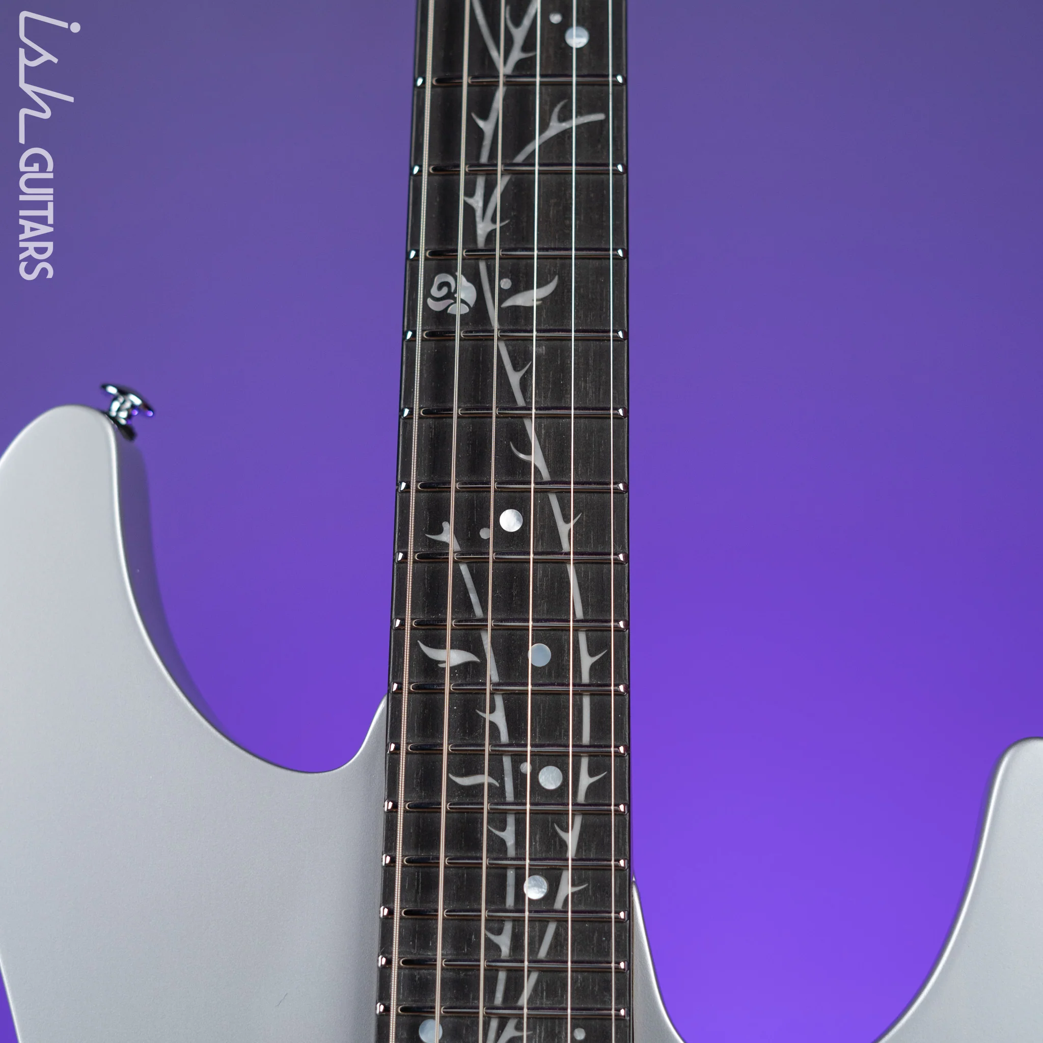 Ibanez TOD10 Tim Henson Signature Electric Guitar Classic Silver - Image 5