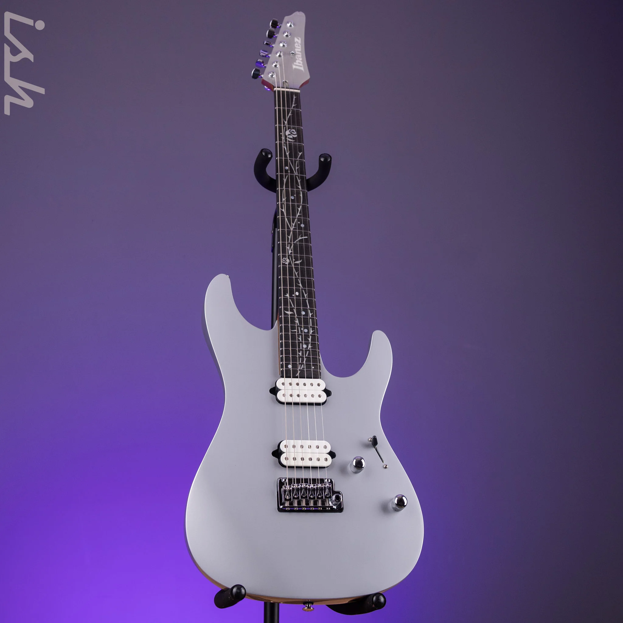 Ibanez TOD10 Tim Henson Signature Electric Guitar Classic Silver Demo - Image 2
