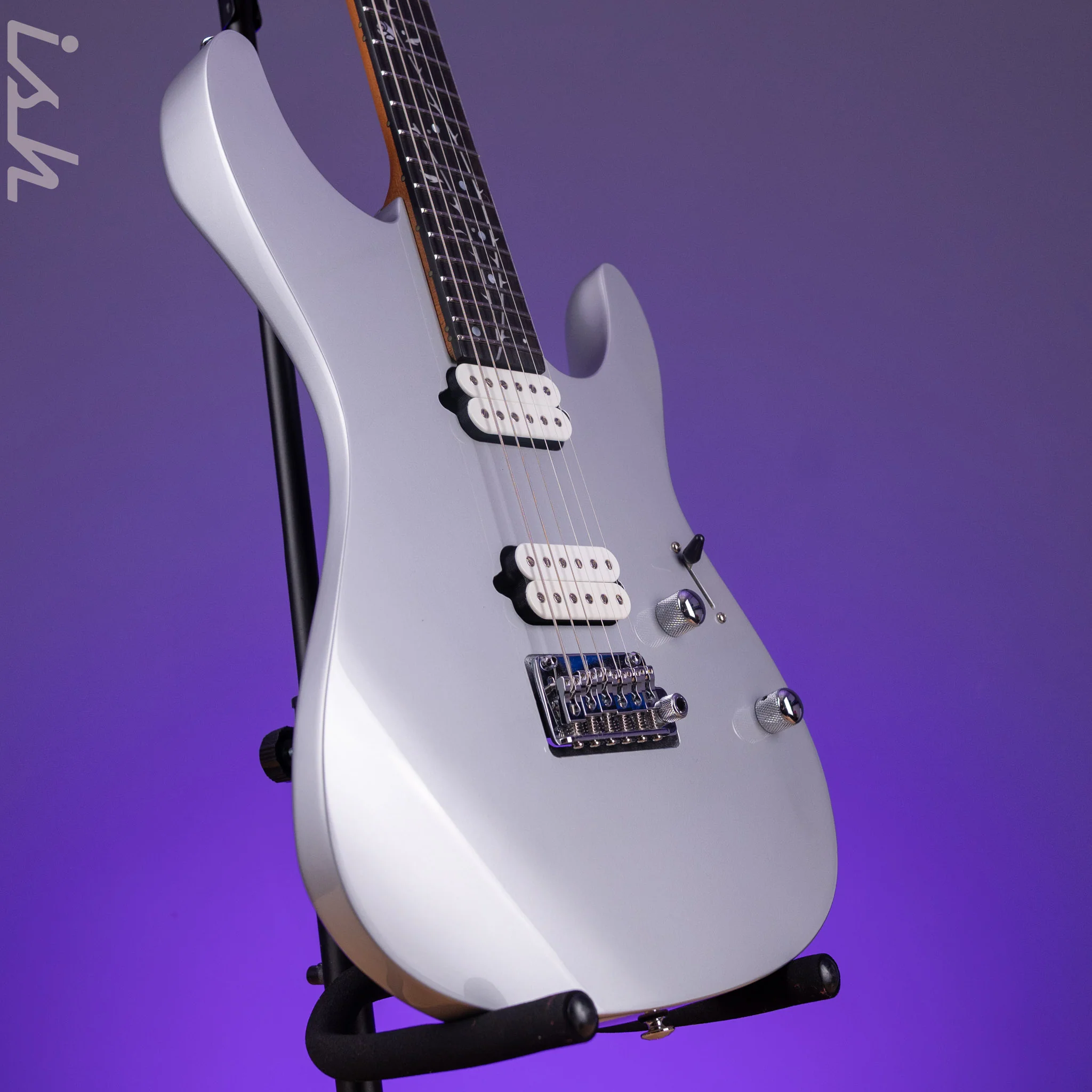 Ibanez TOD10 Tim Henson Signature Electric Guitar Classic Silver Demo - Image 3