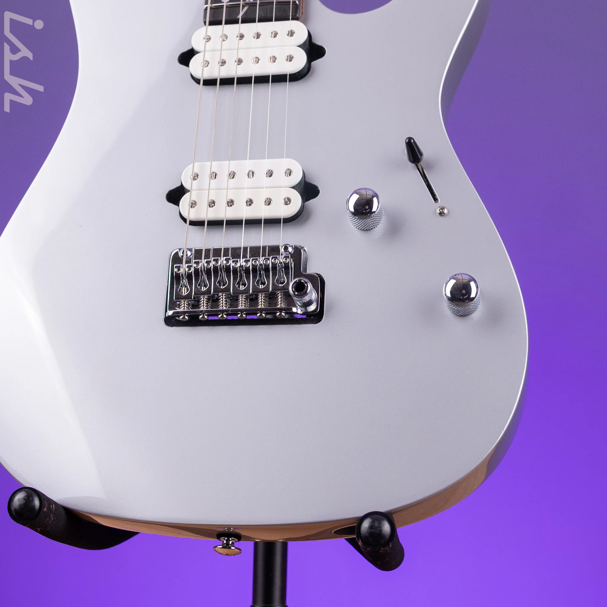 Ibanez TOD10 Tim Henson Signature Electric Guitar Classic Silver Demo - Image 5
