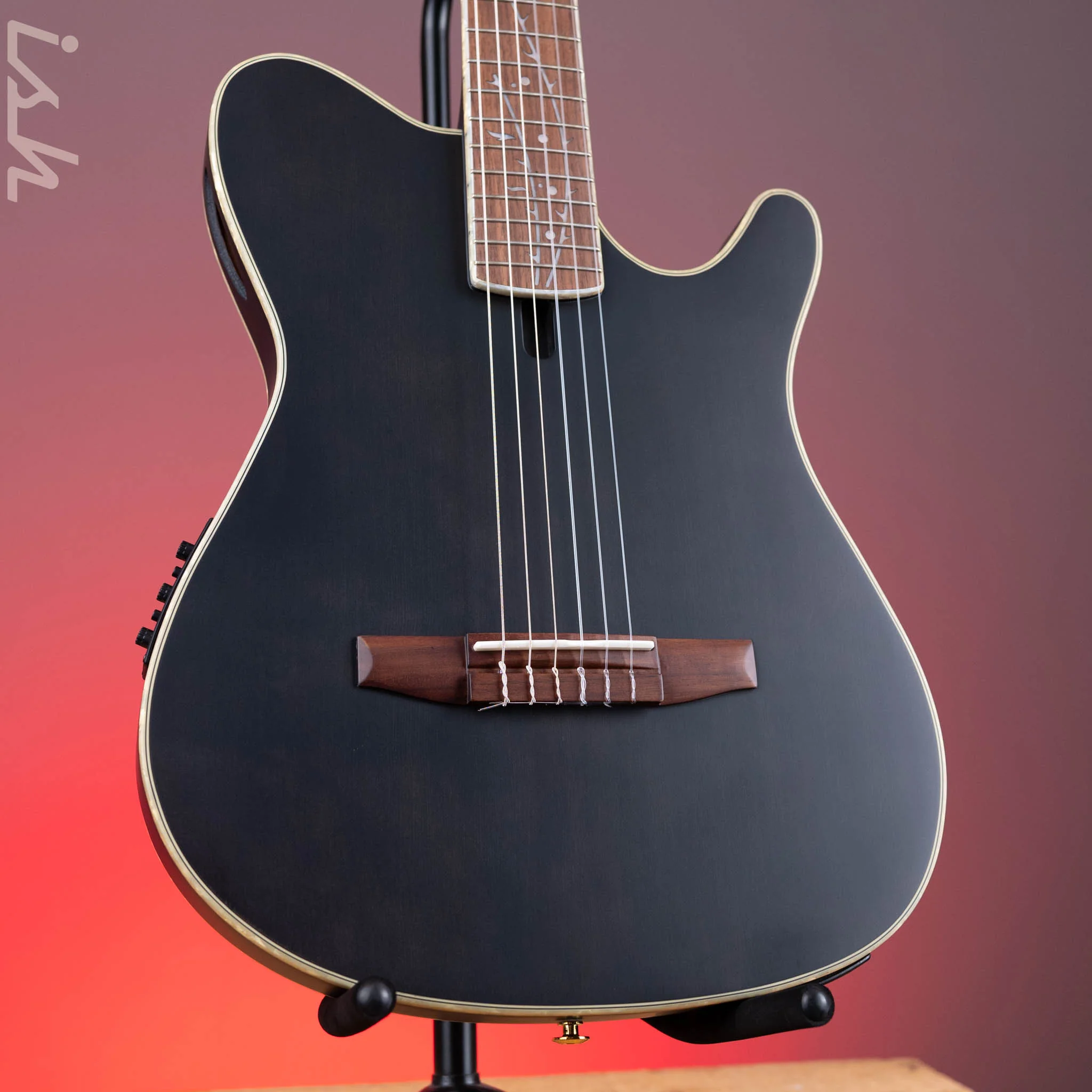 Ibanez TOD10N Tim Henson Signature Nylon Acoustic-Electric Guitar Transparent Black Flat