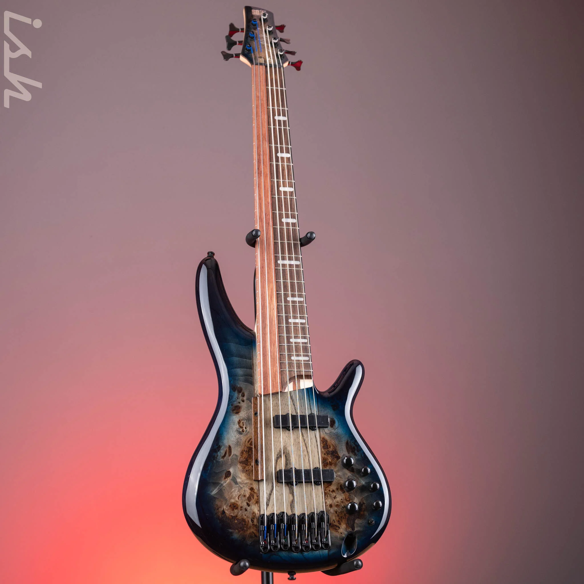 Ibanez Workshop SRAS7 Ashula 7-String Bass Cosmic Blue Starburst - Image 2